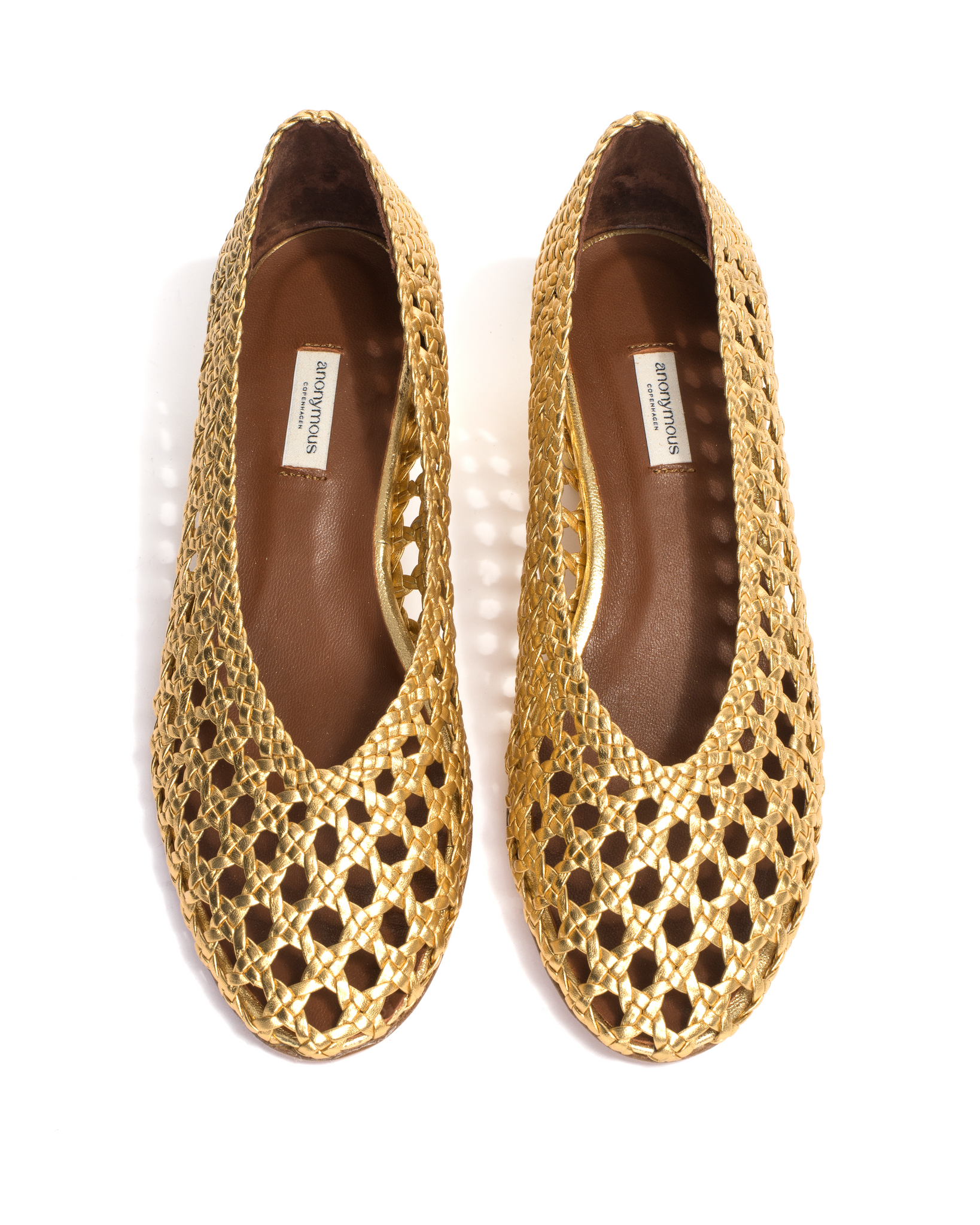 Sessi 40 Hand-braided leather Gold - Anonymous Copenhagen