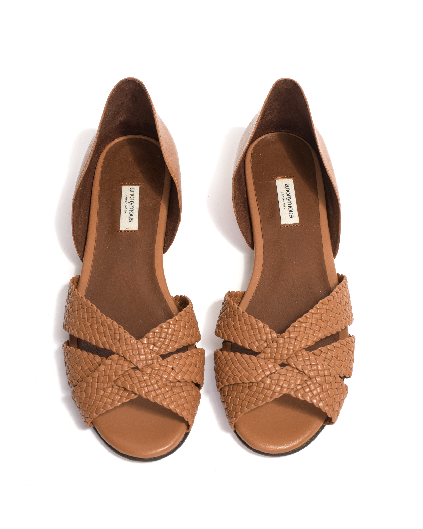 Sanni 20 hand-braided Hand-braided leather Caramel - Anonymous Copenhagen