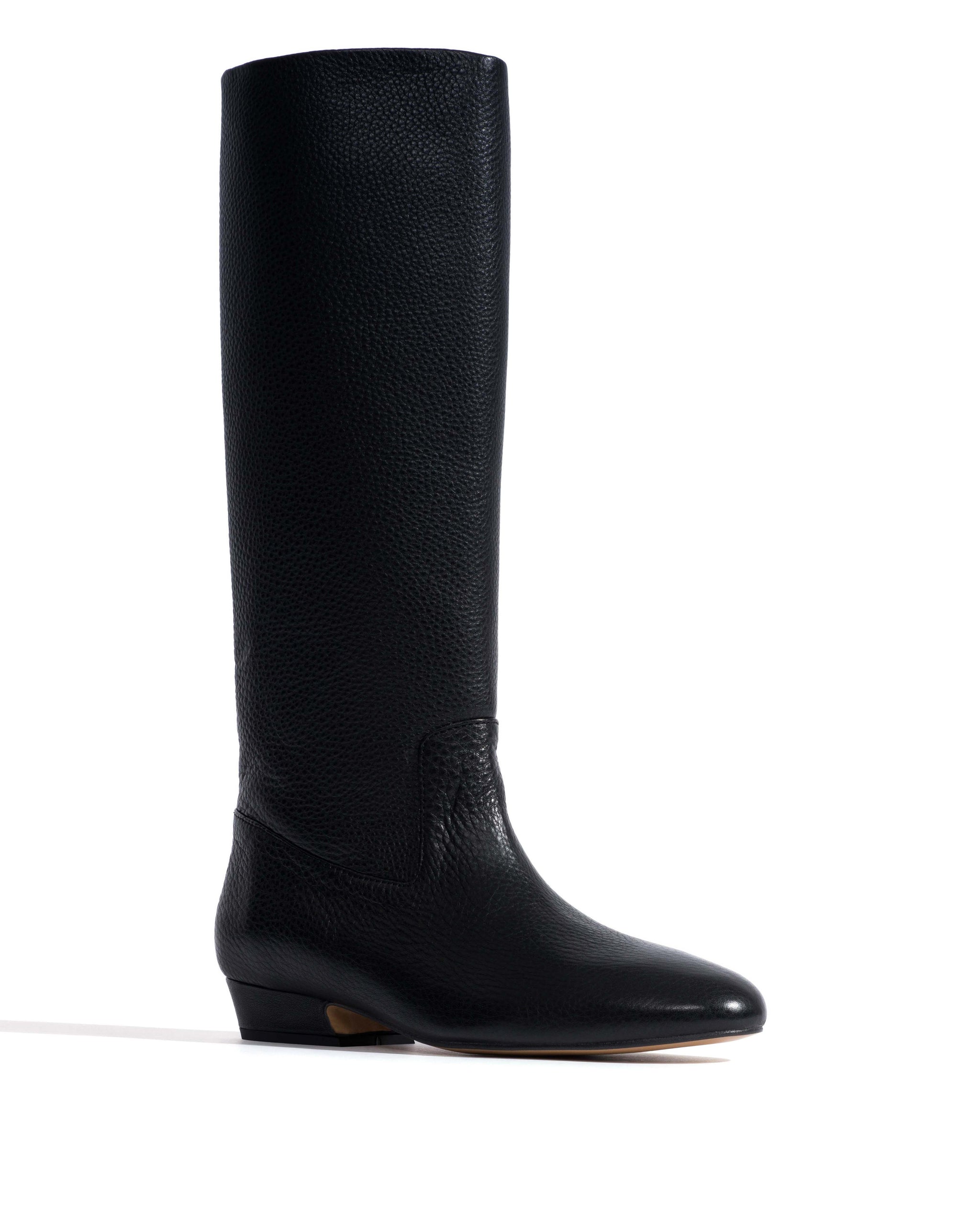 Trina 25 Natural grain soft calf Black