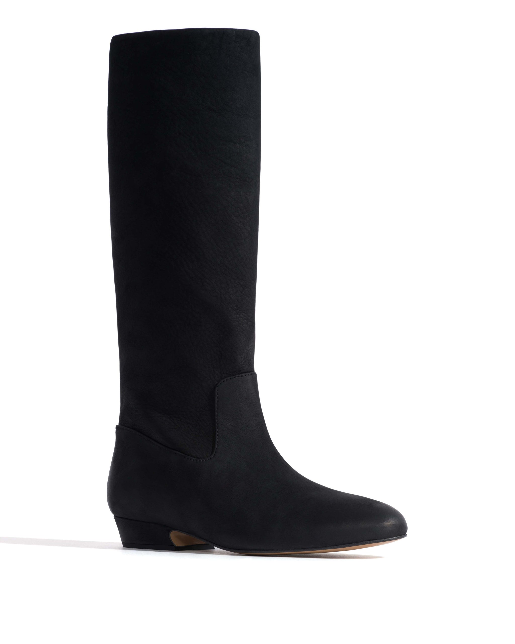Trina 25 Soft nubuck calf Black