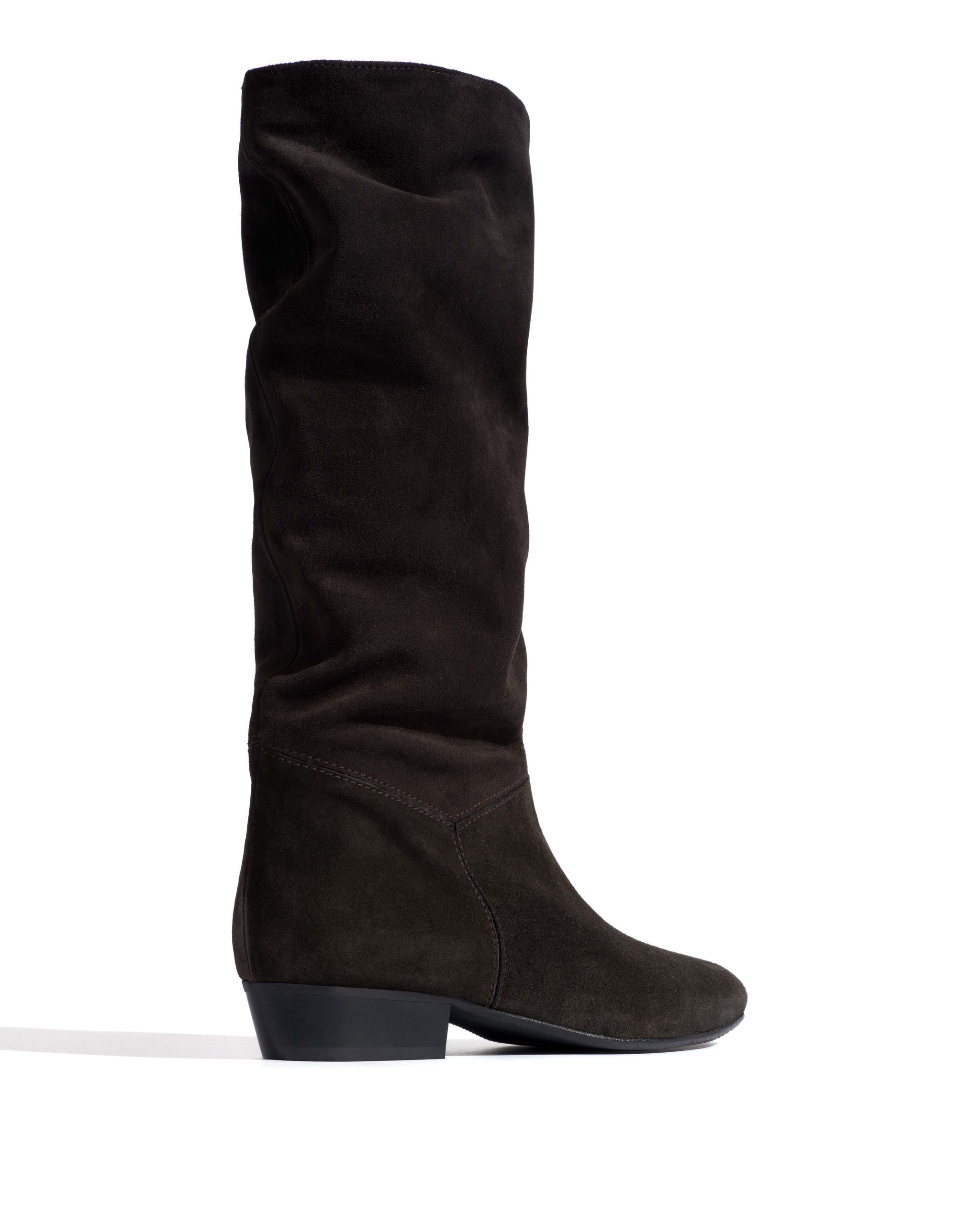 Jasmina 20 Calf suede & sleek leather Espresso brown & black