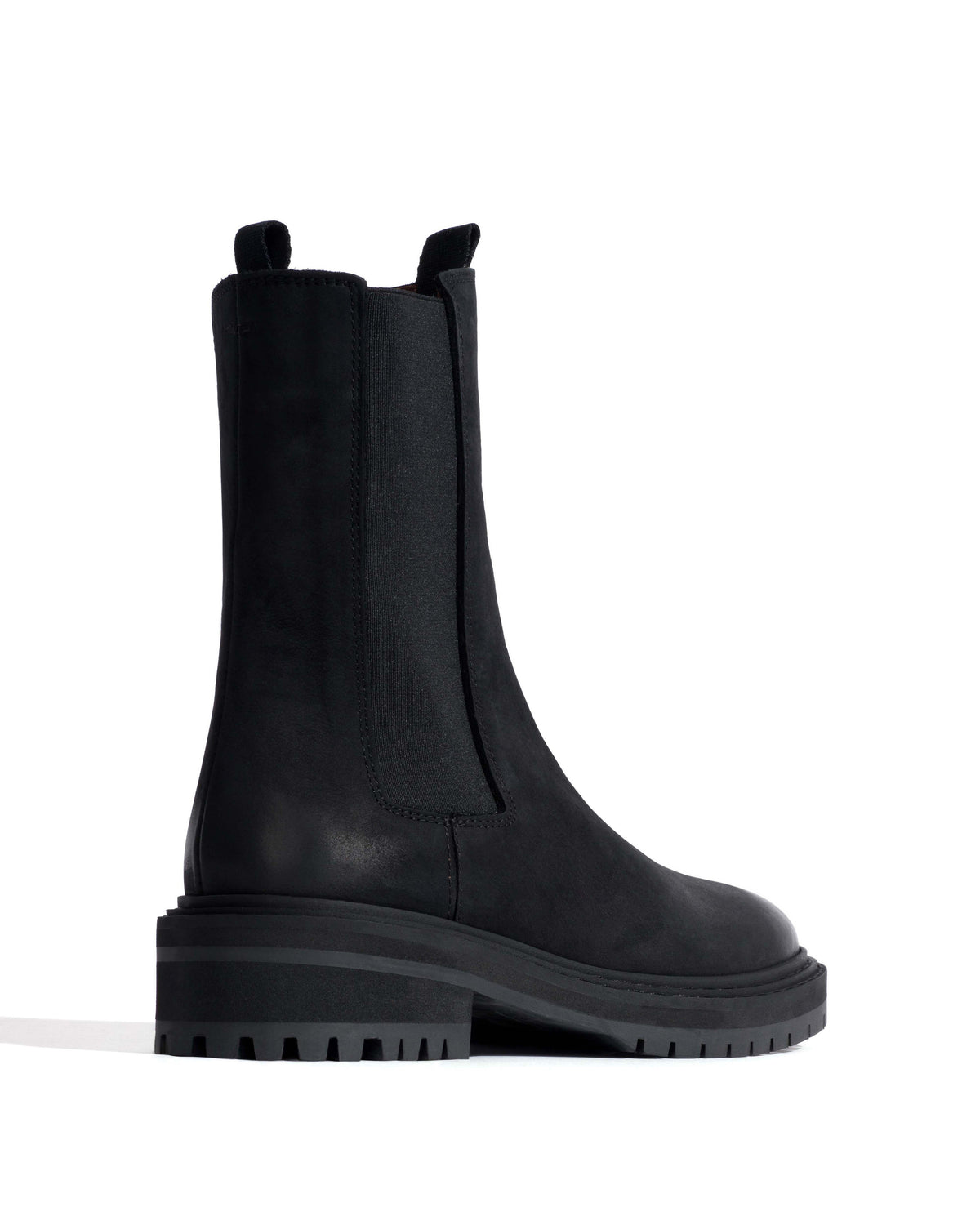 Haily high cut Soft nubuck calf Black
