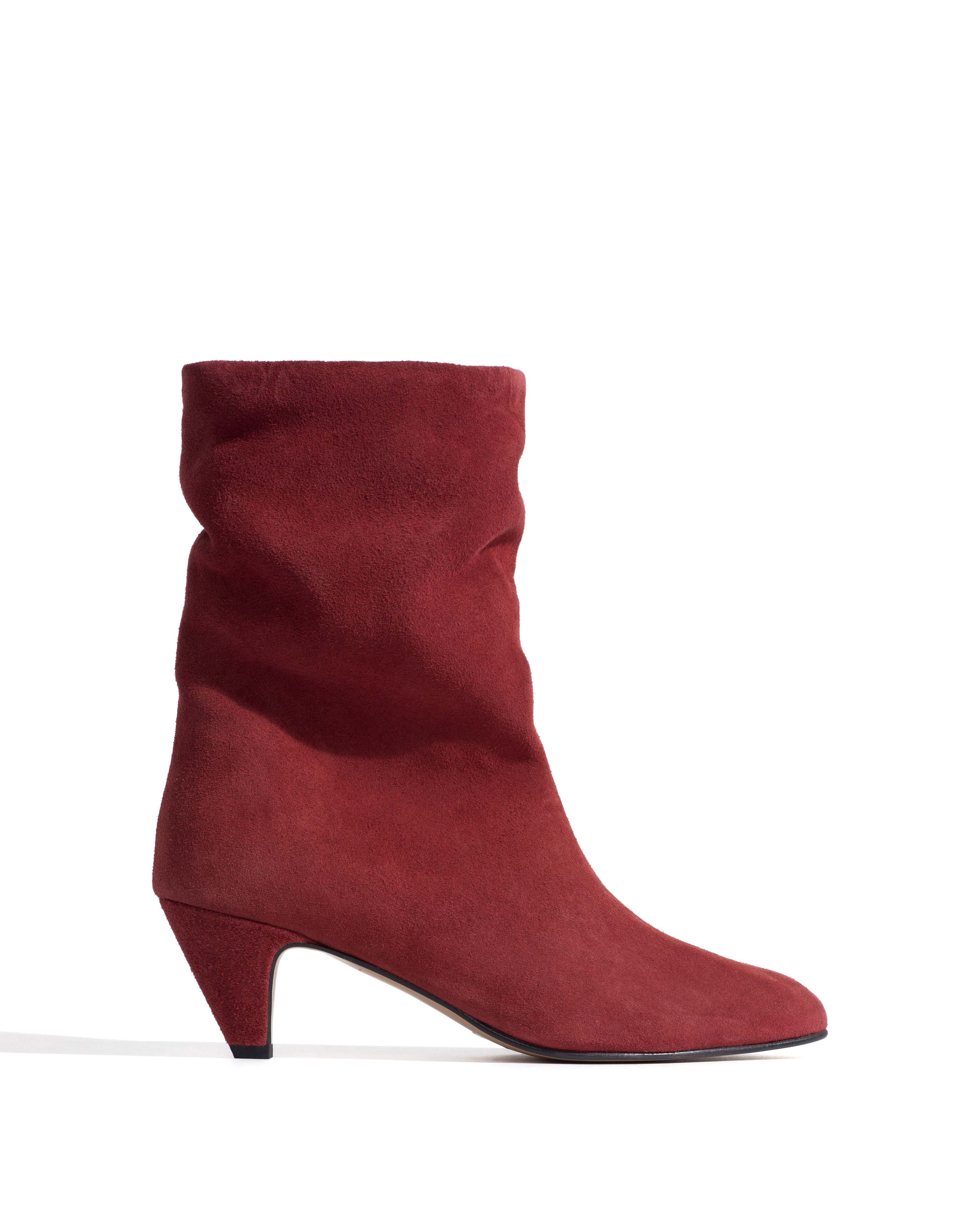 Vully 50 stiletto Calf suede Pomegranate