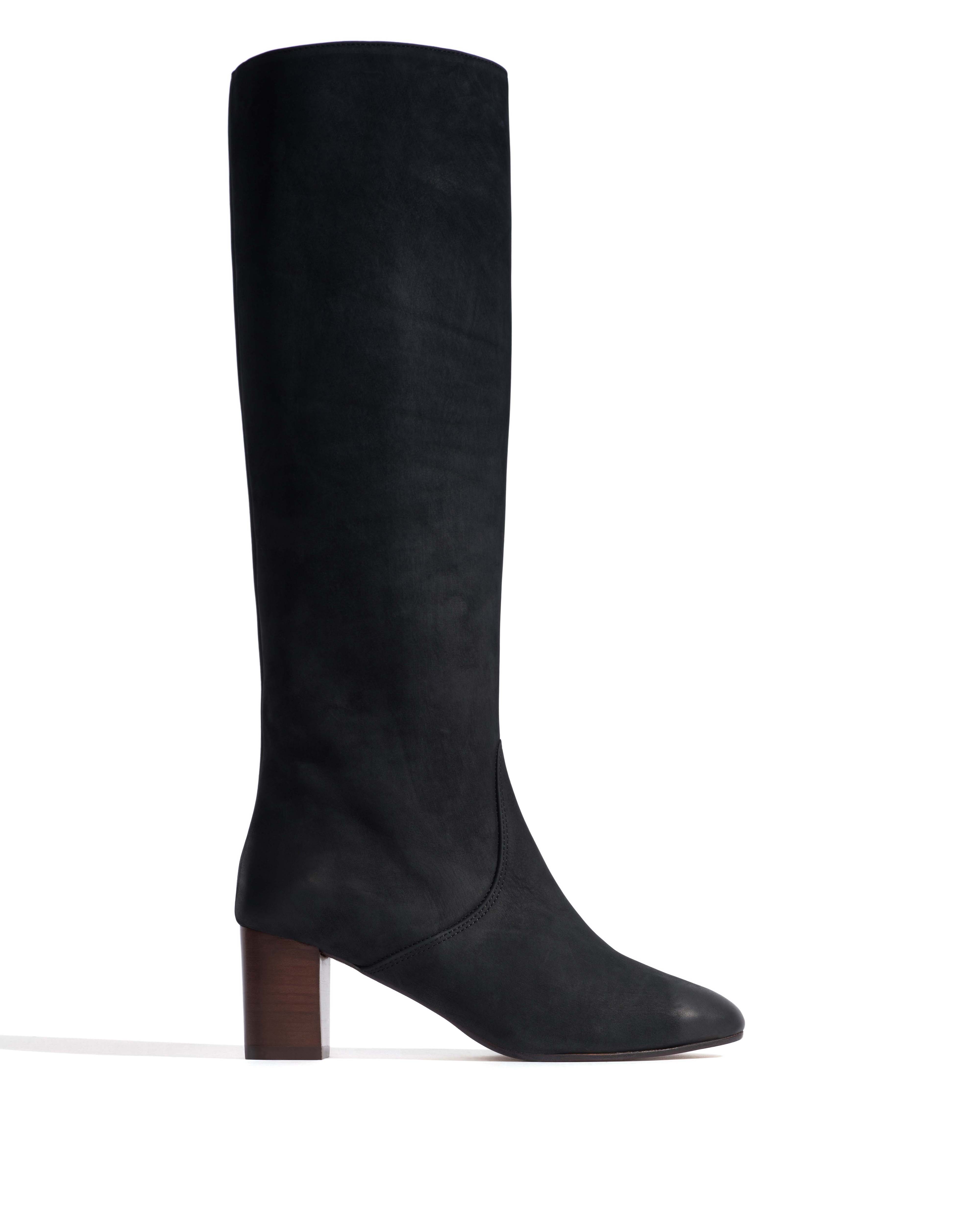 Henriette Soft nubuck calf Black