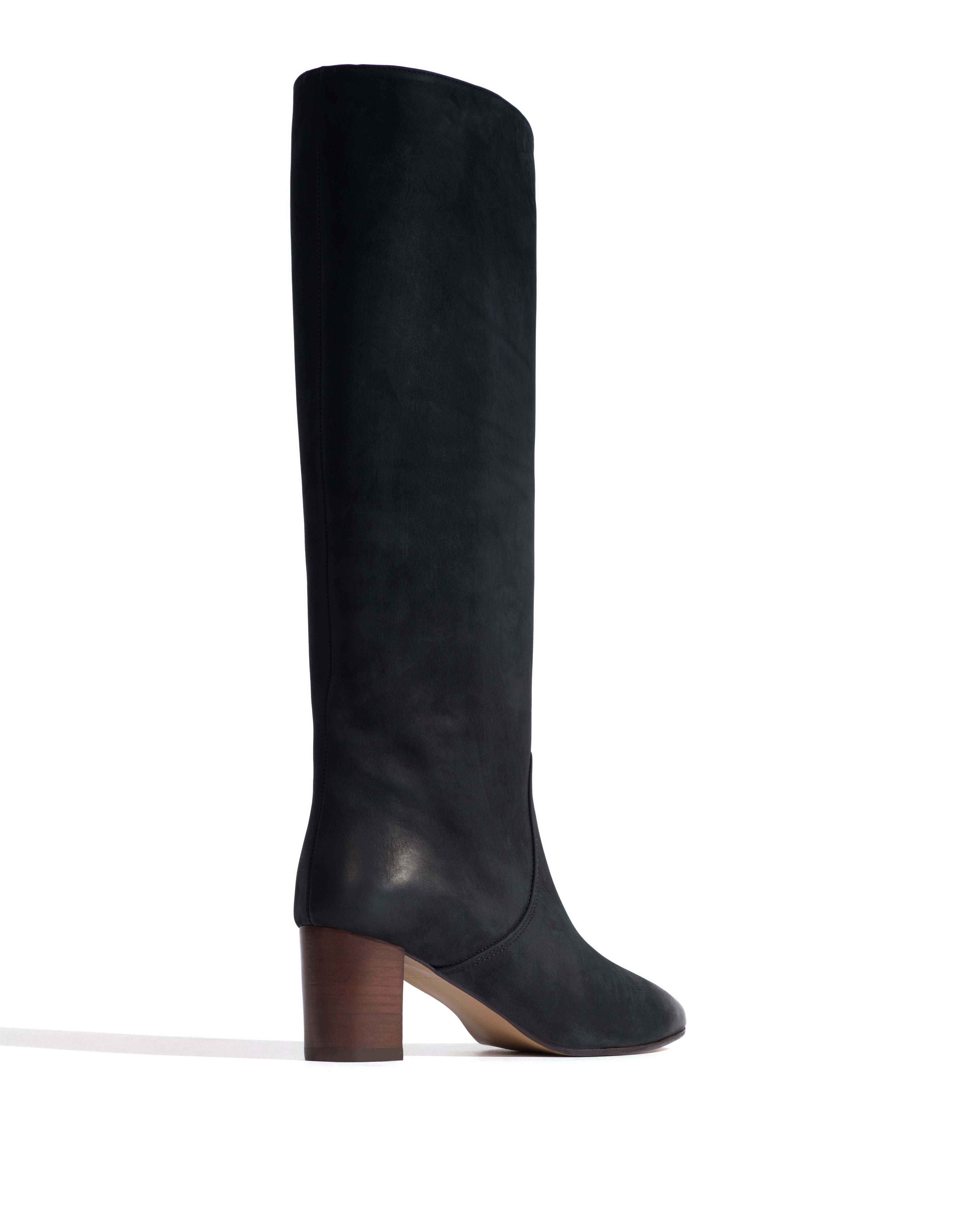 Henriette Soft nubuck calf Black
