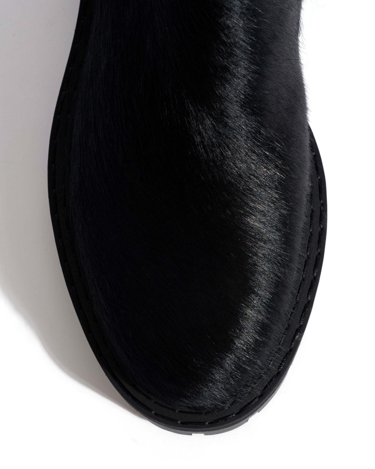 Haily low cut Calf hair Black