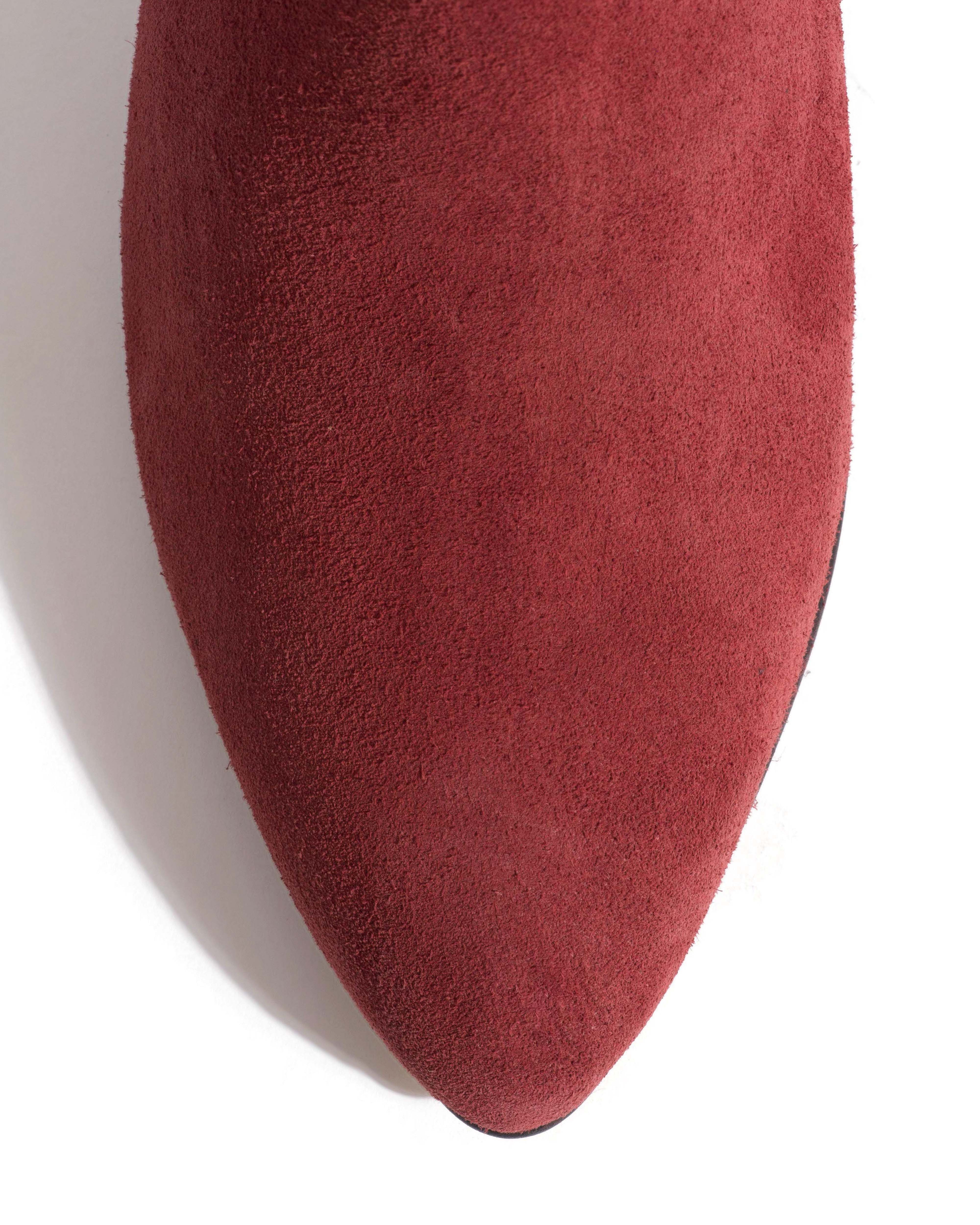 Vully 50 stiletto Calf suede Pomegranate