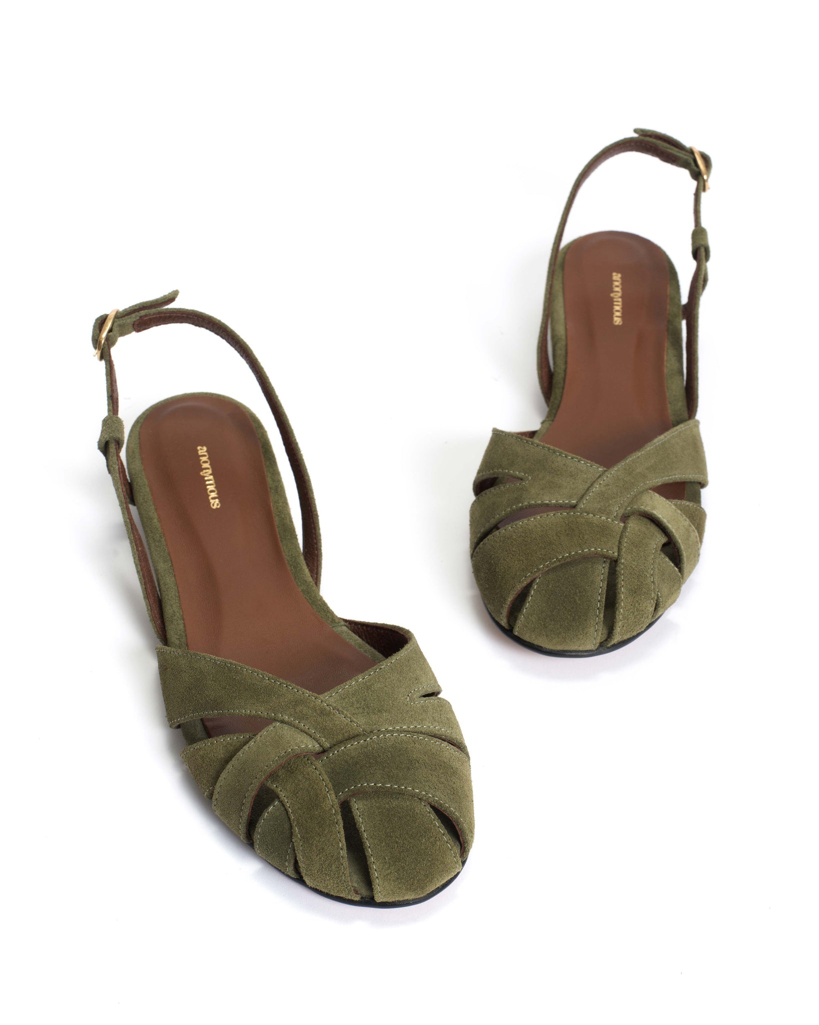 Banie 20 Calf suede Olive green - Anonymous Copenhagen