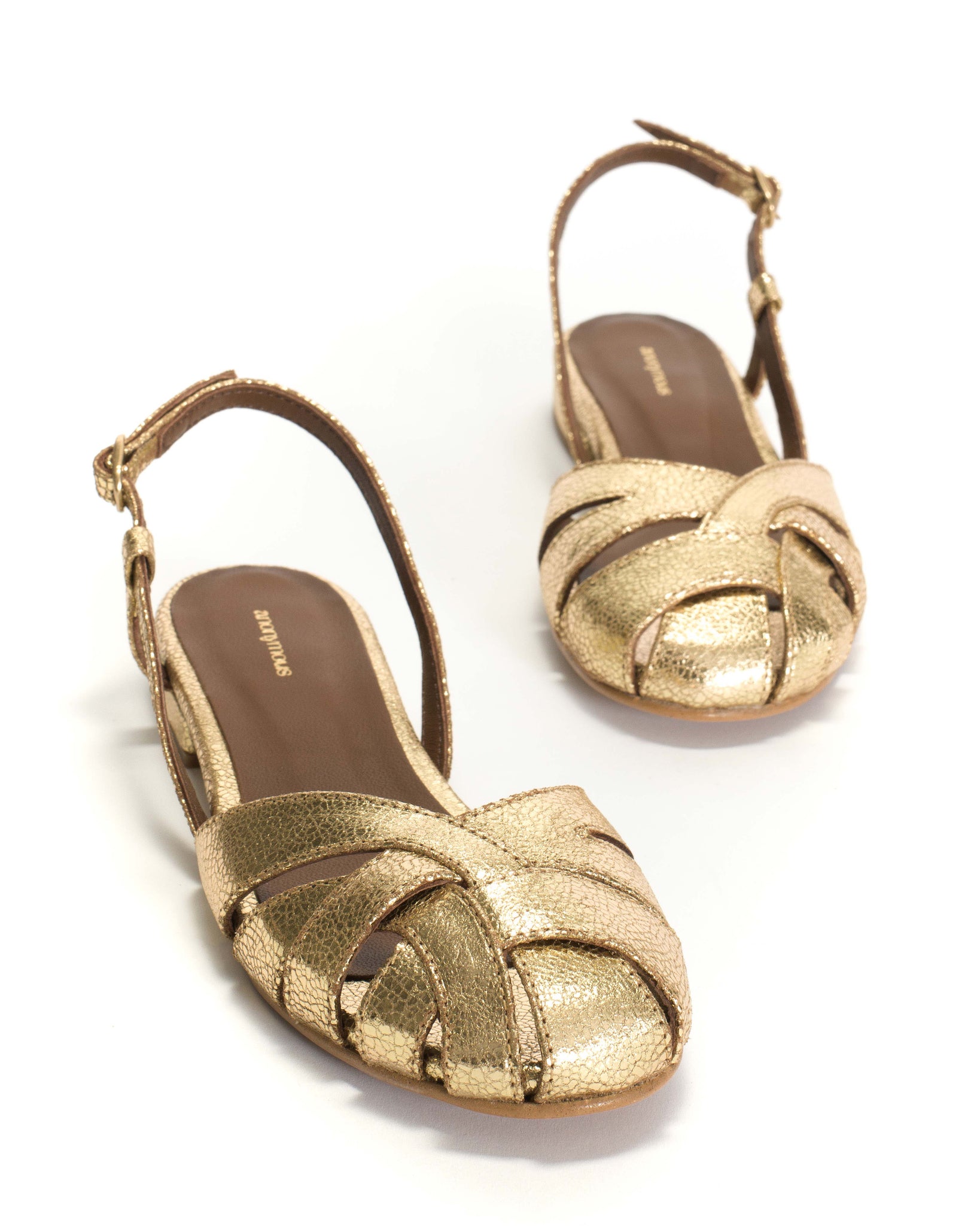 Banie 20 Crackled metallic goat Gold - Anonymous Copenhagen