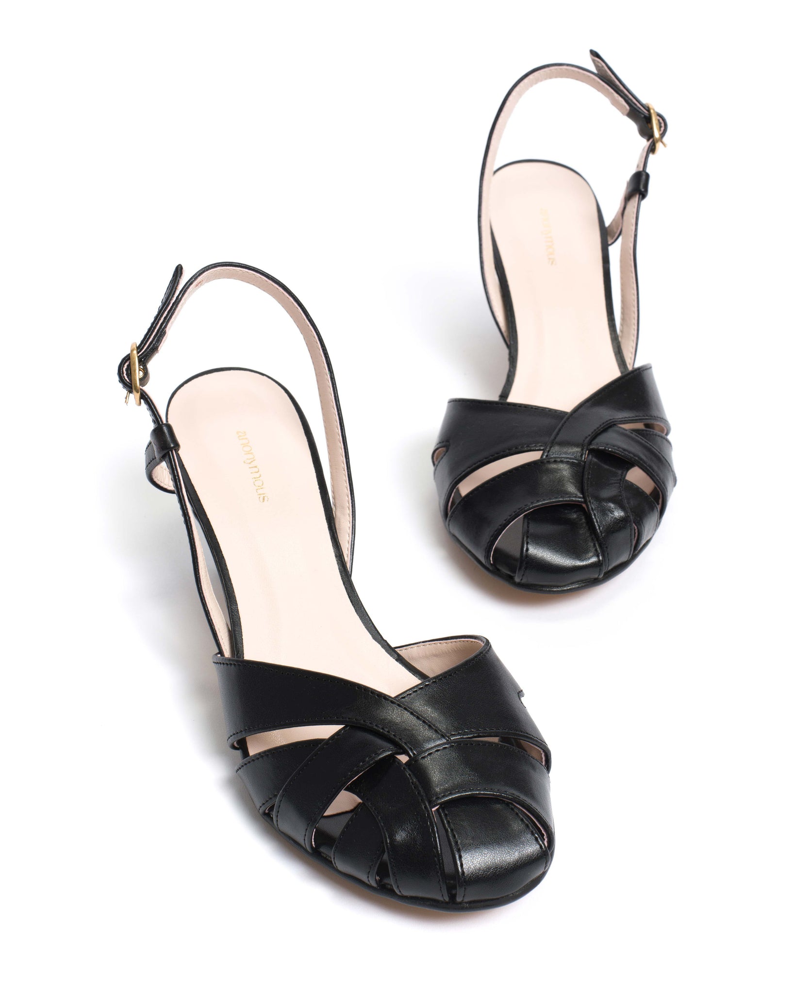 Banie 50 stiletto Soft vegan Black - Anonymous Copenhagen