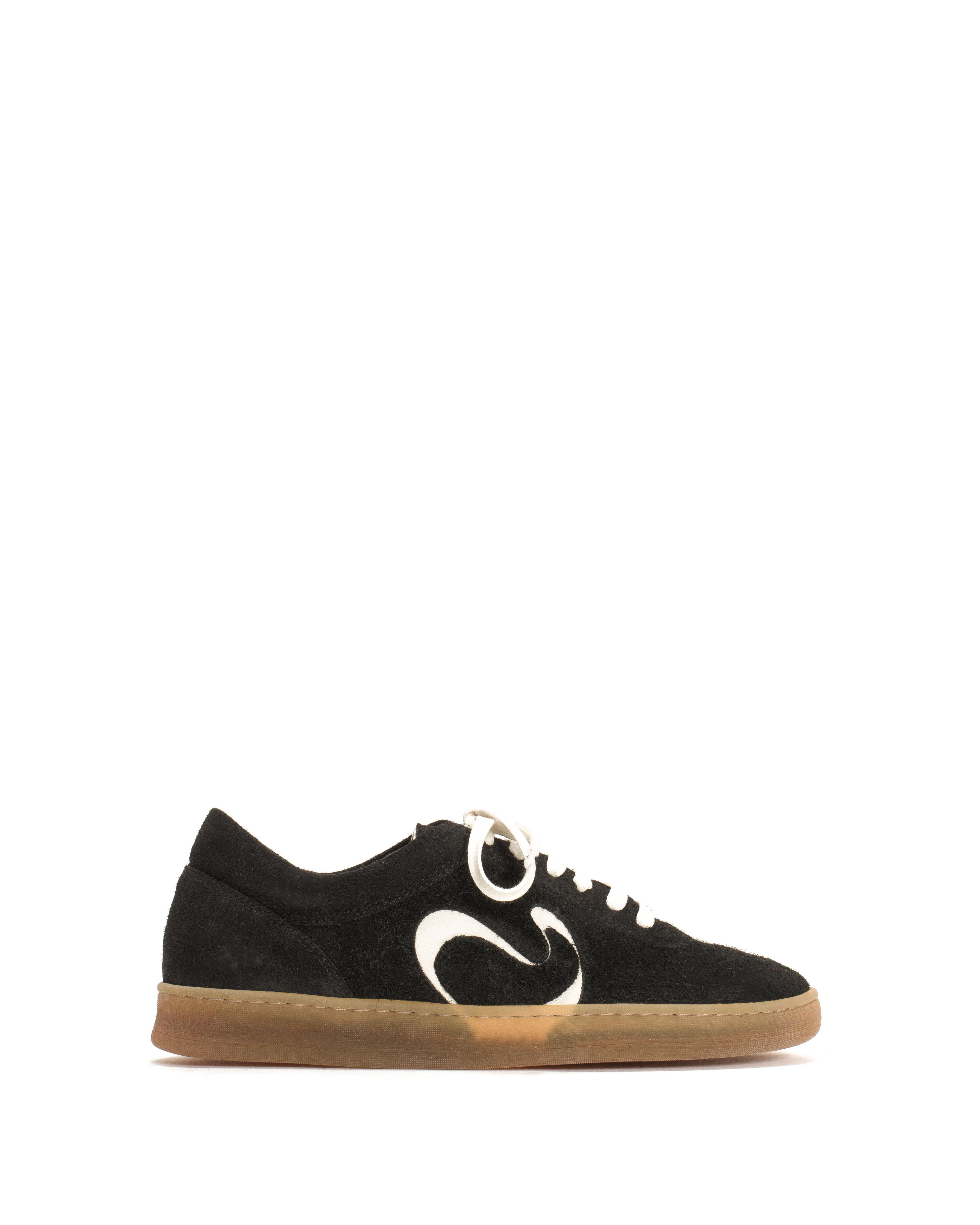 Blaire hevea Plushed calf suede Black