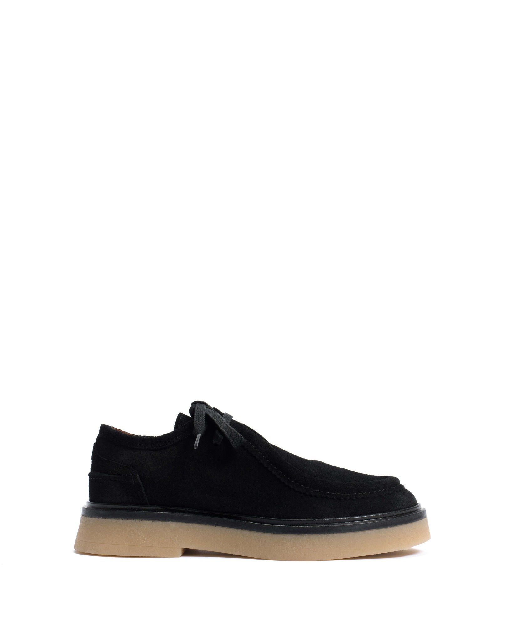 Chez flat platform Calf suede & Sole Black & natural - Anonymous Copenhagen