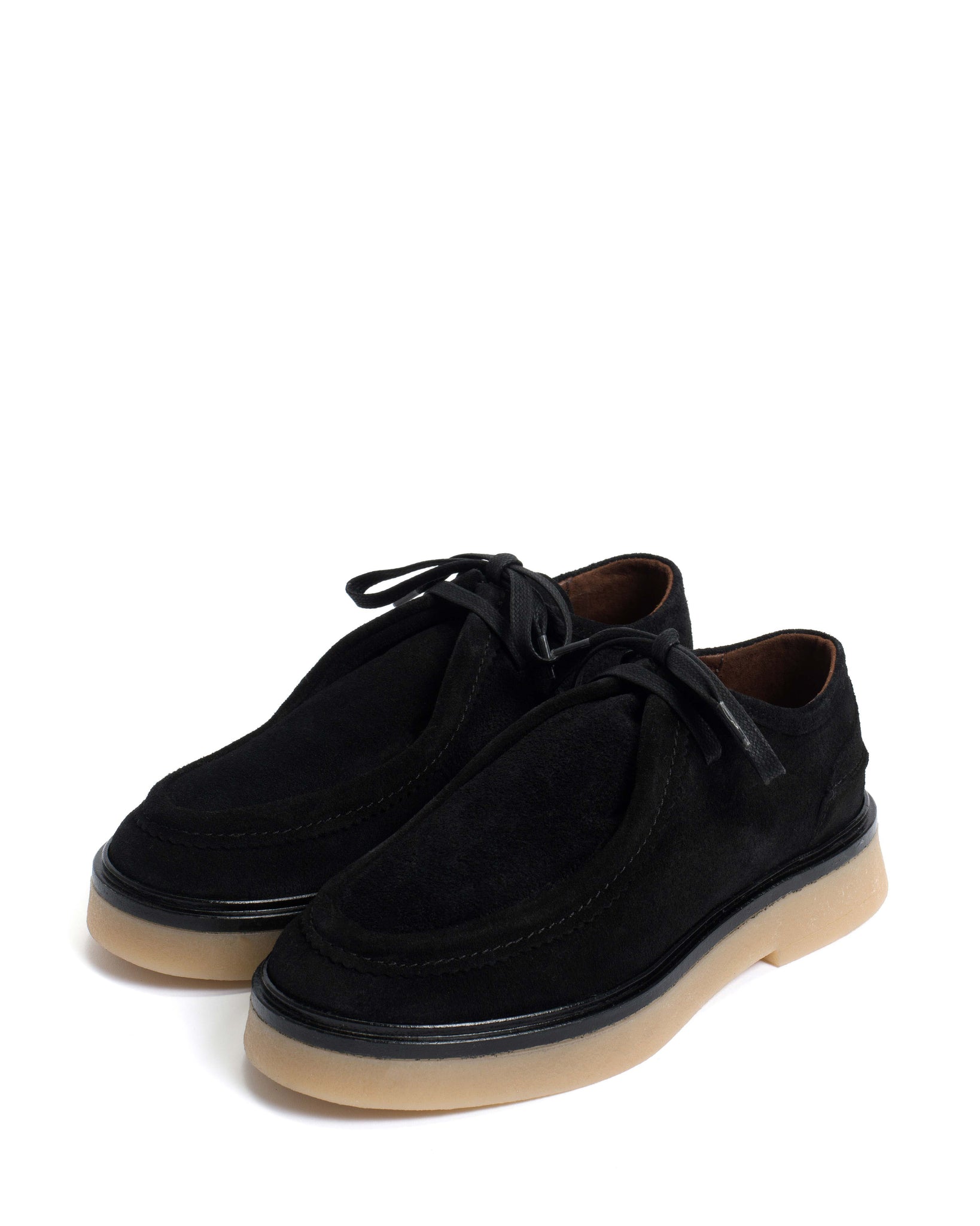 Chez flat platform Calf suede & Sole Black & natural - Anonymous Copenhagen