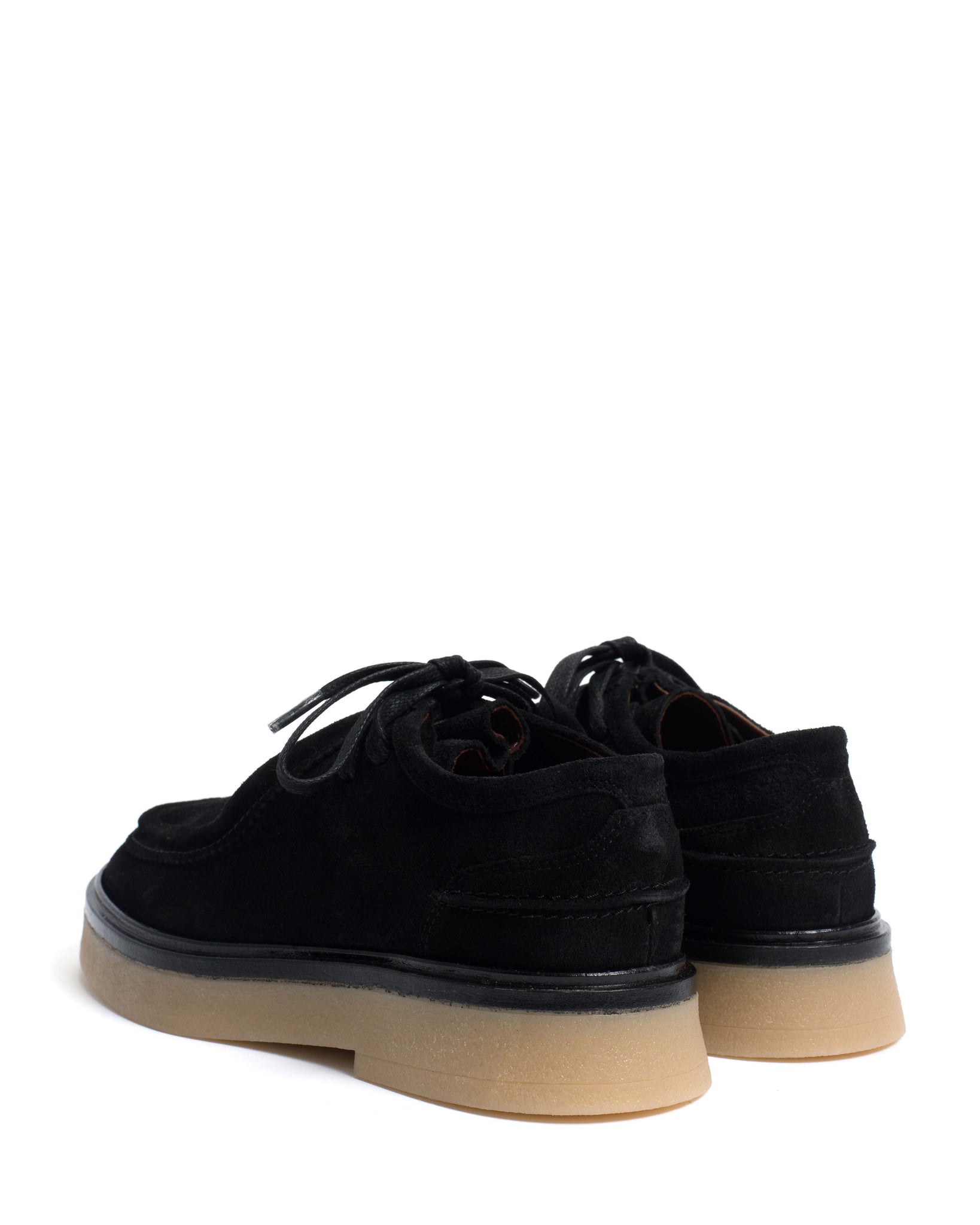 Chez flat platform Calf suede & Sole Black & natural - Anonymous Copenhagen