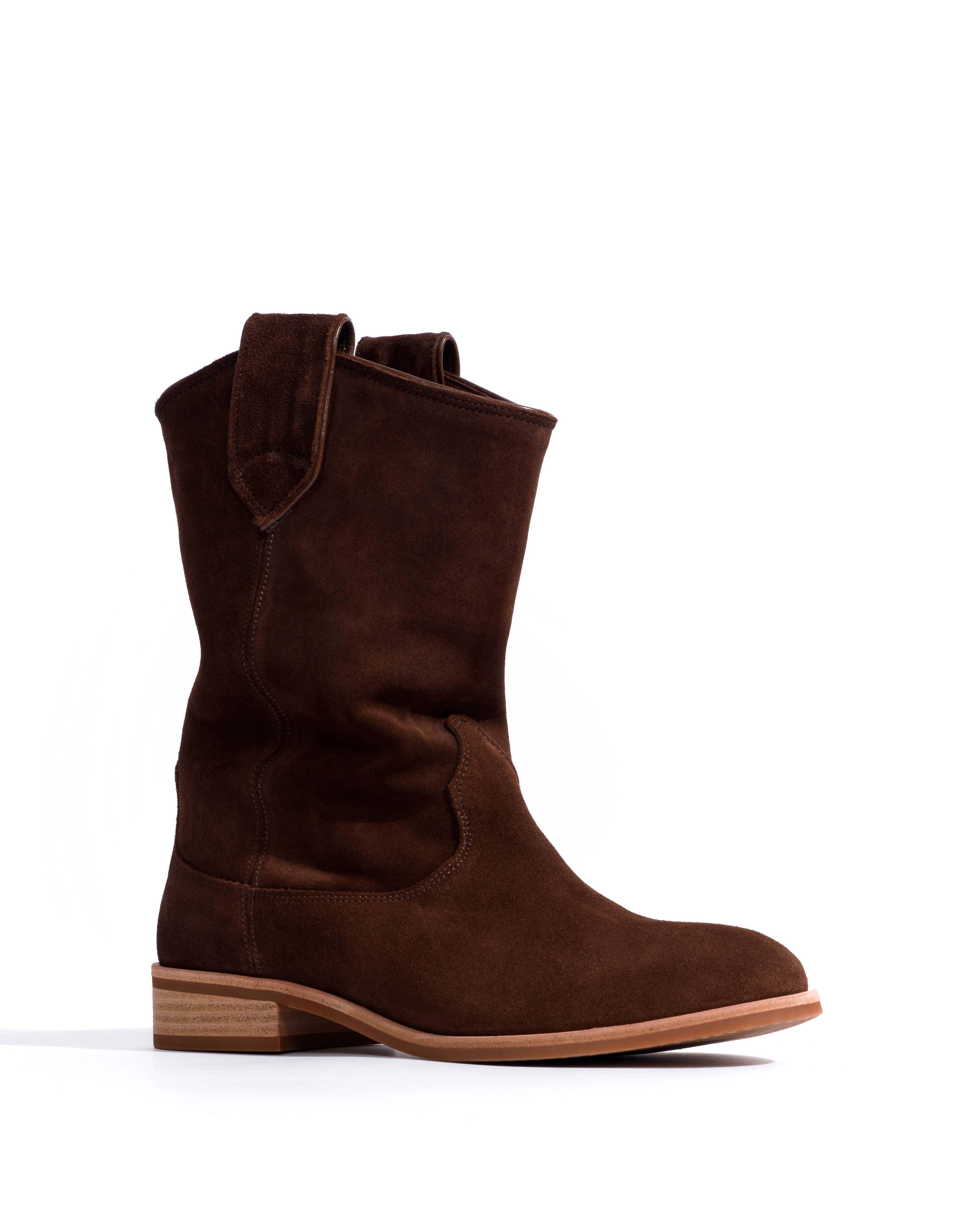 Claudia Calf suede Chocolate