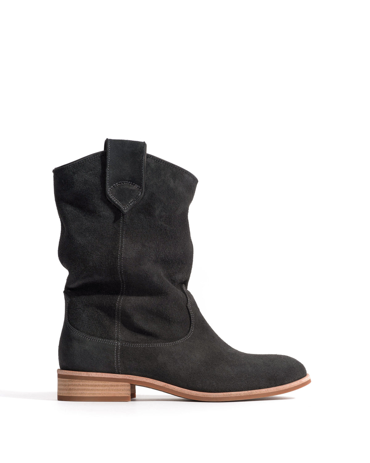 Claudia Calf suede Off black