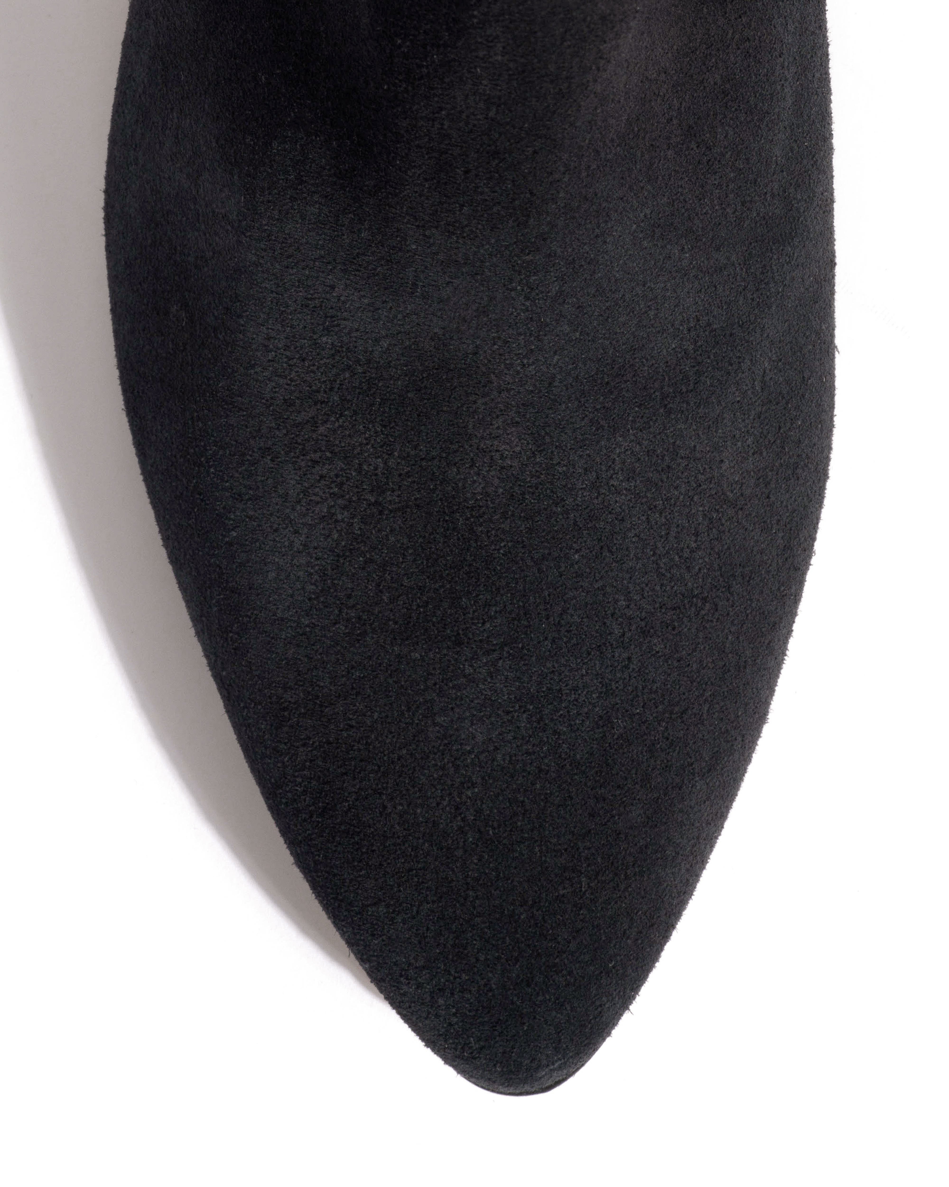 Clivia 50 cone Calf suede Off black