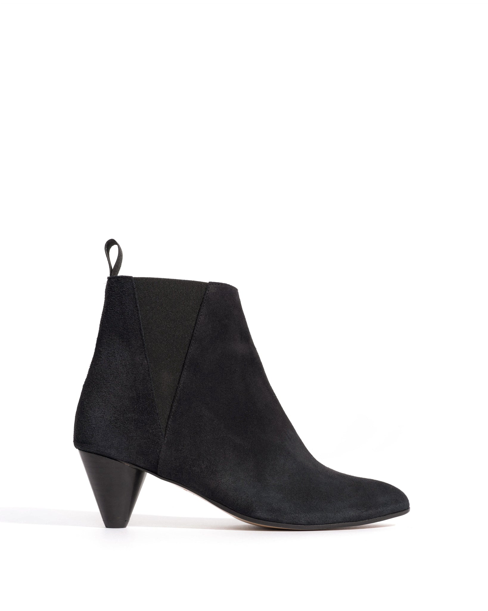 Clivia 50 cone Calf suede Off black - Anonymous Copenhagen