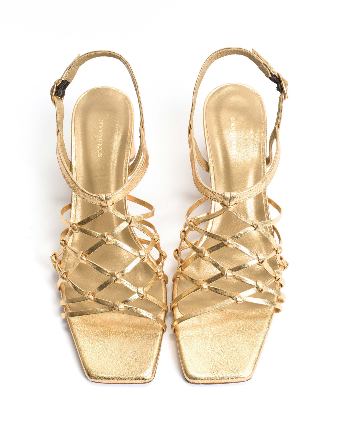 Coco 60 hand-braided Hand-braided leather Gold