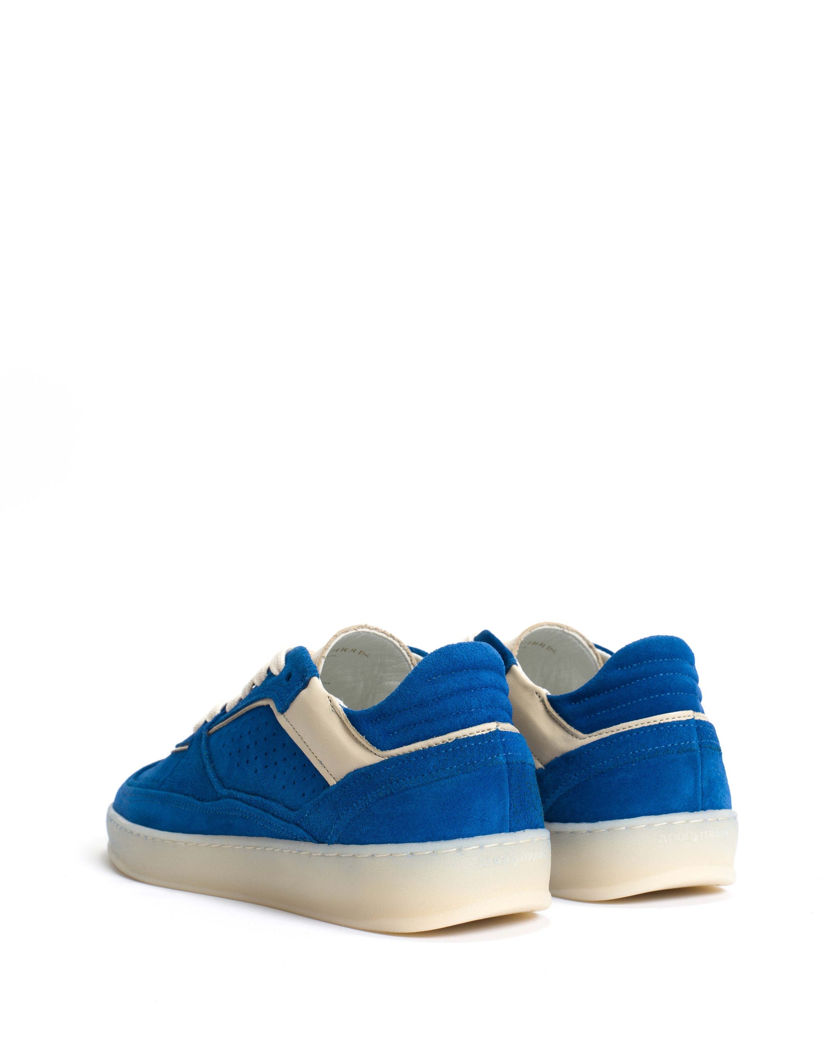 Dabbie Calf suede & sleek leather Electric blue & white sand - Anonymous Copenhagen