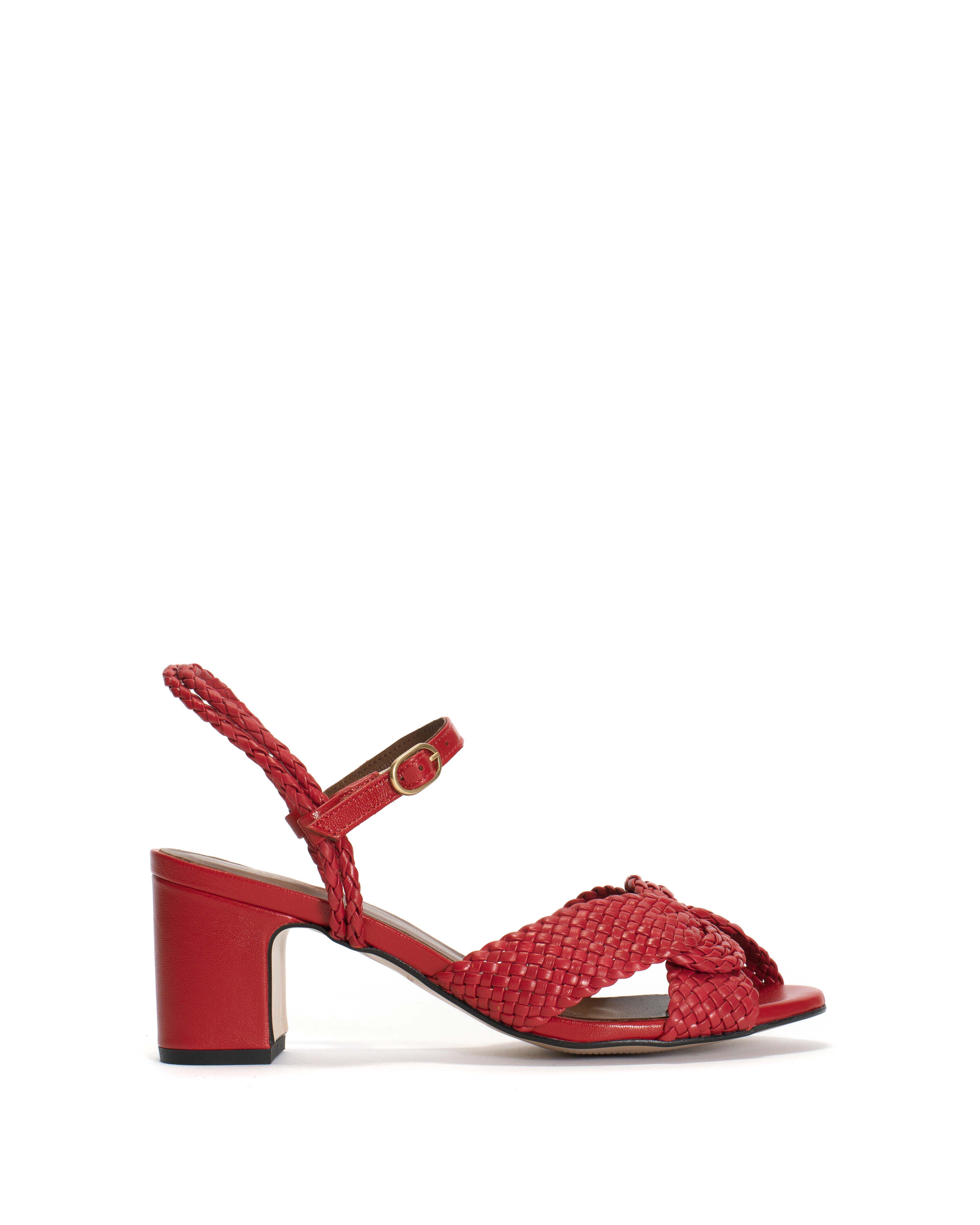 Dilaya 55 hand braided Hand braided leather Ruby
