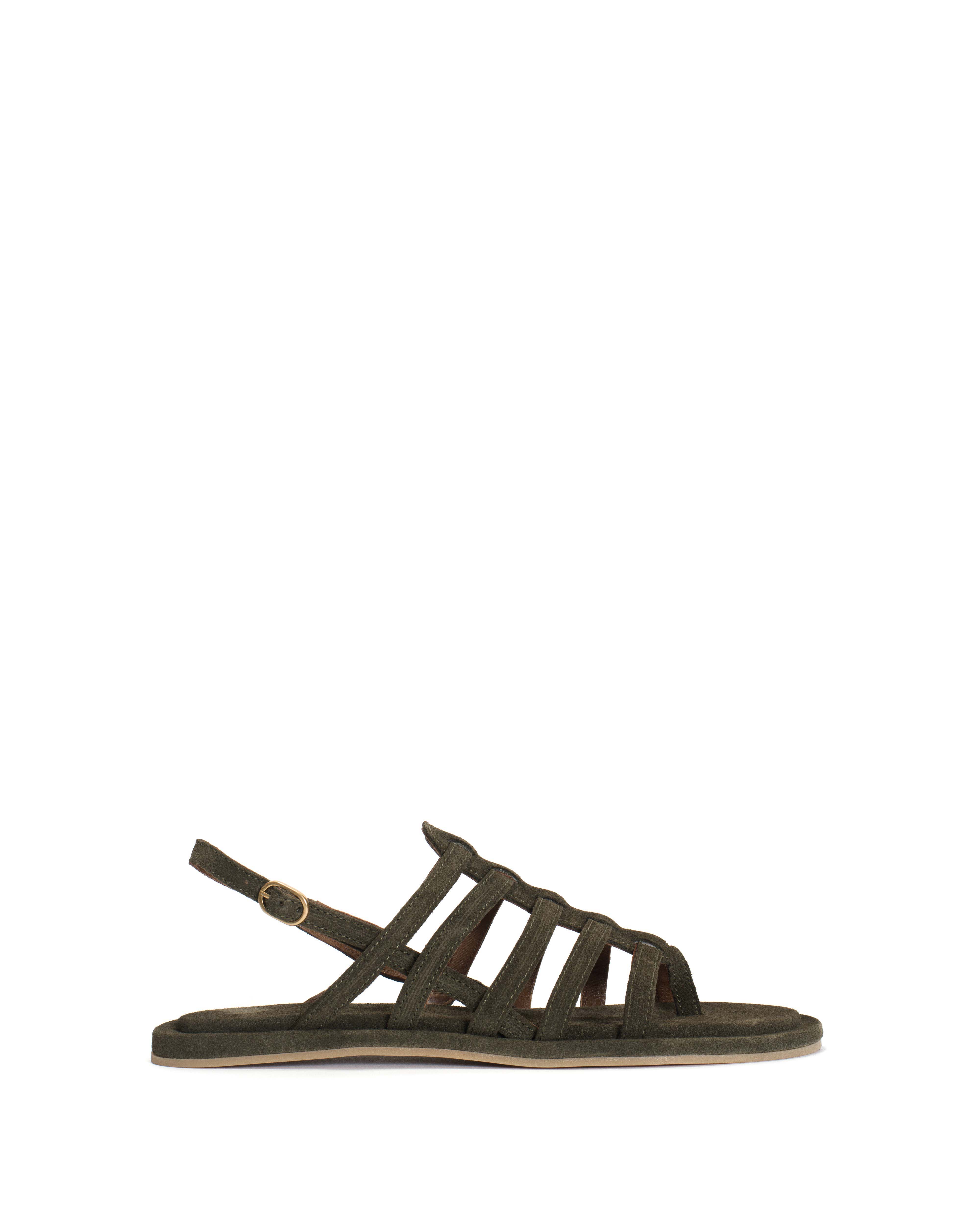 Els 10 covered Calf suede Moss