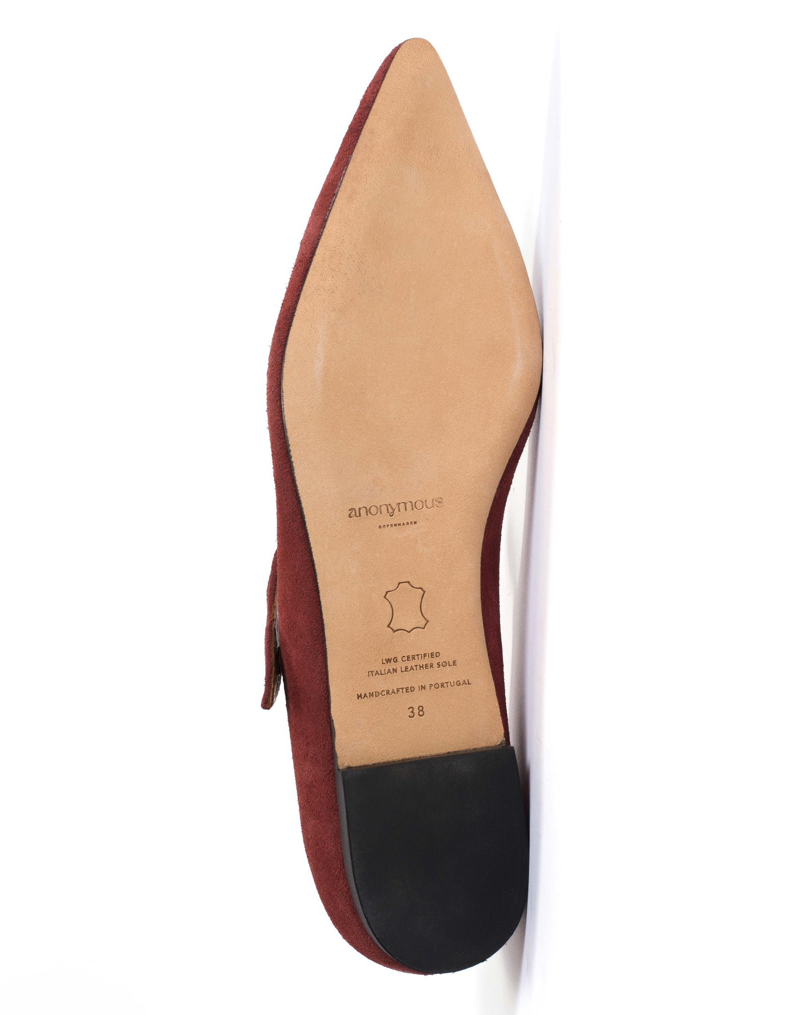 Fifi Calf suede Pomegranate - Anonymous Copenhagen