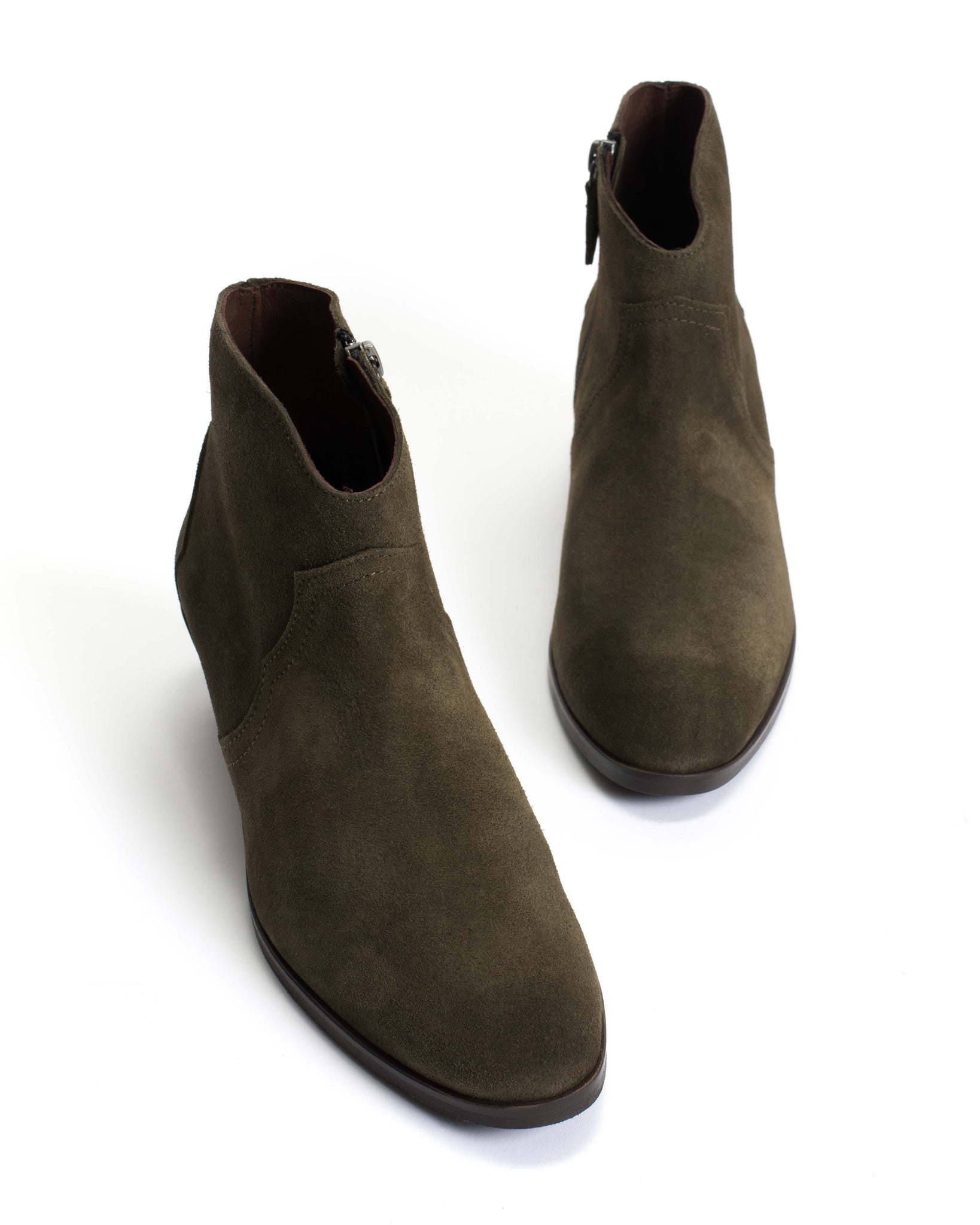 Fiona 35 Calf Suede Moss green - Anonymous Copenhagen