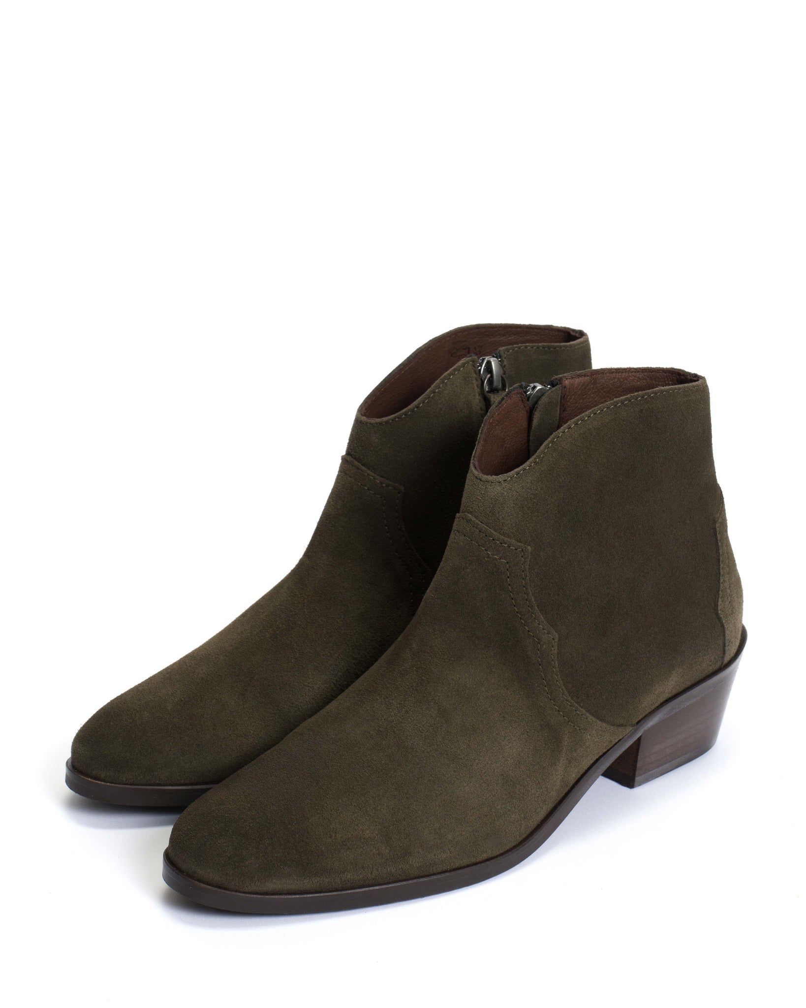 Fiona 35 Calf Suede Moss green - Anonymous Copenhagen