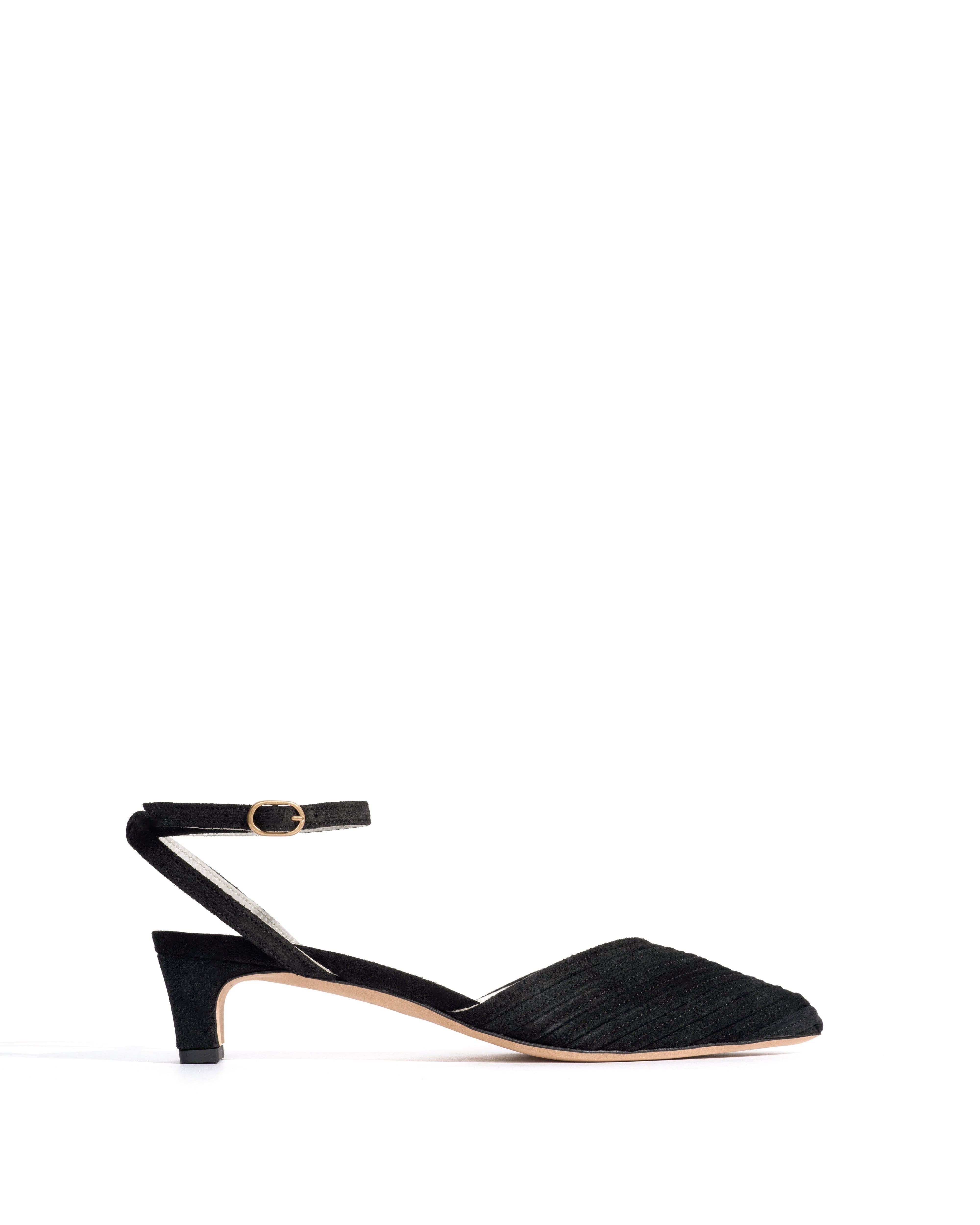 Givia 40 Calf suede & lining Black & silver