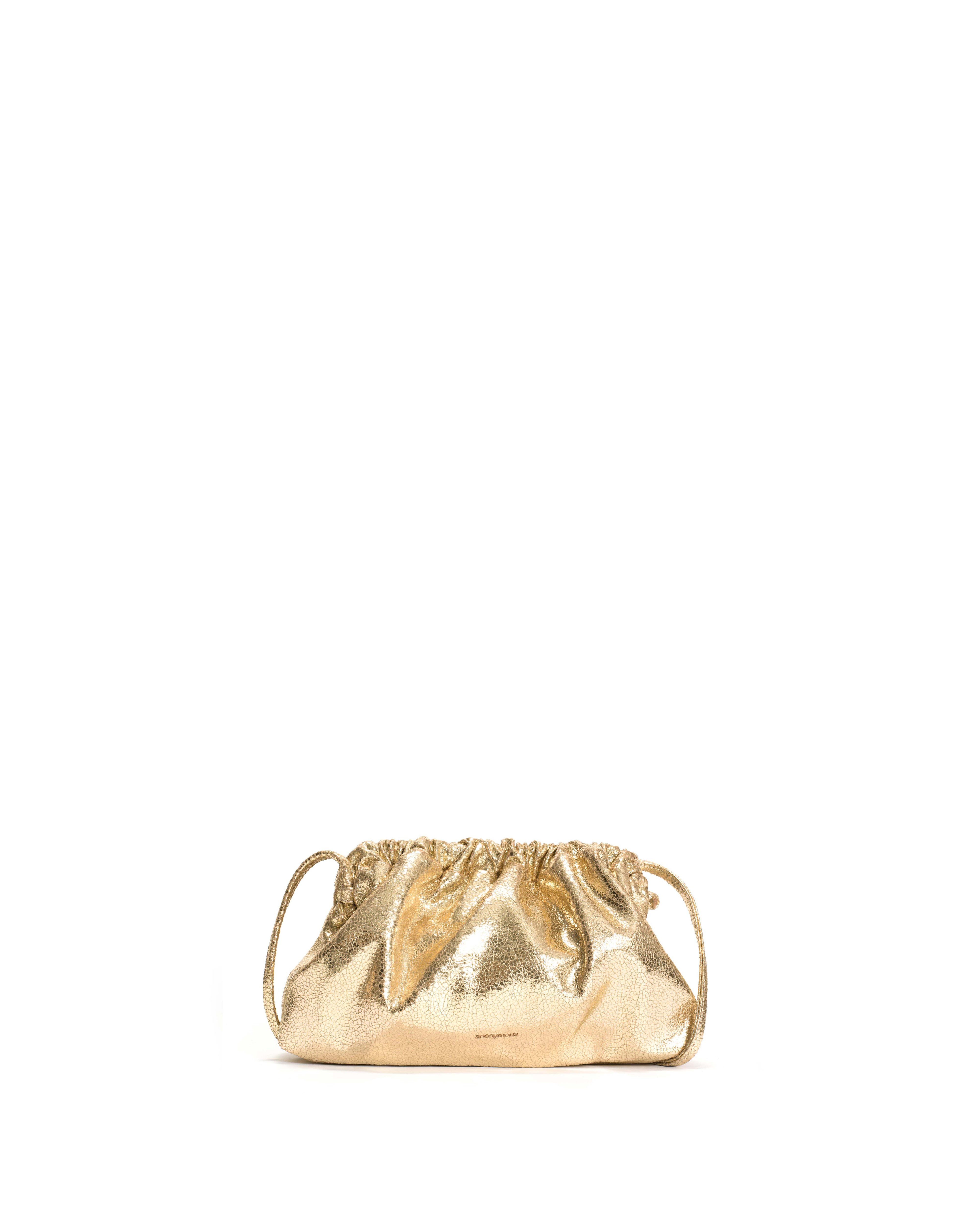 Hally petite cloud bag Crackled metallic goat