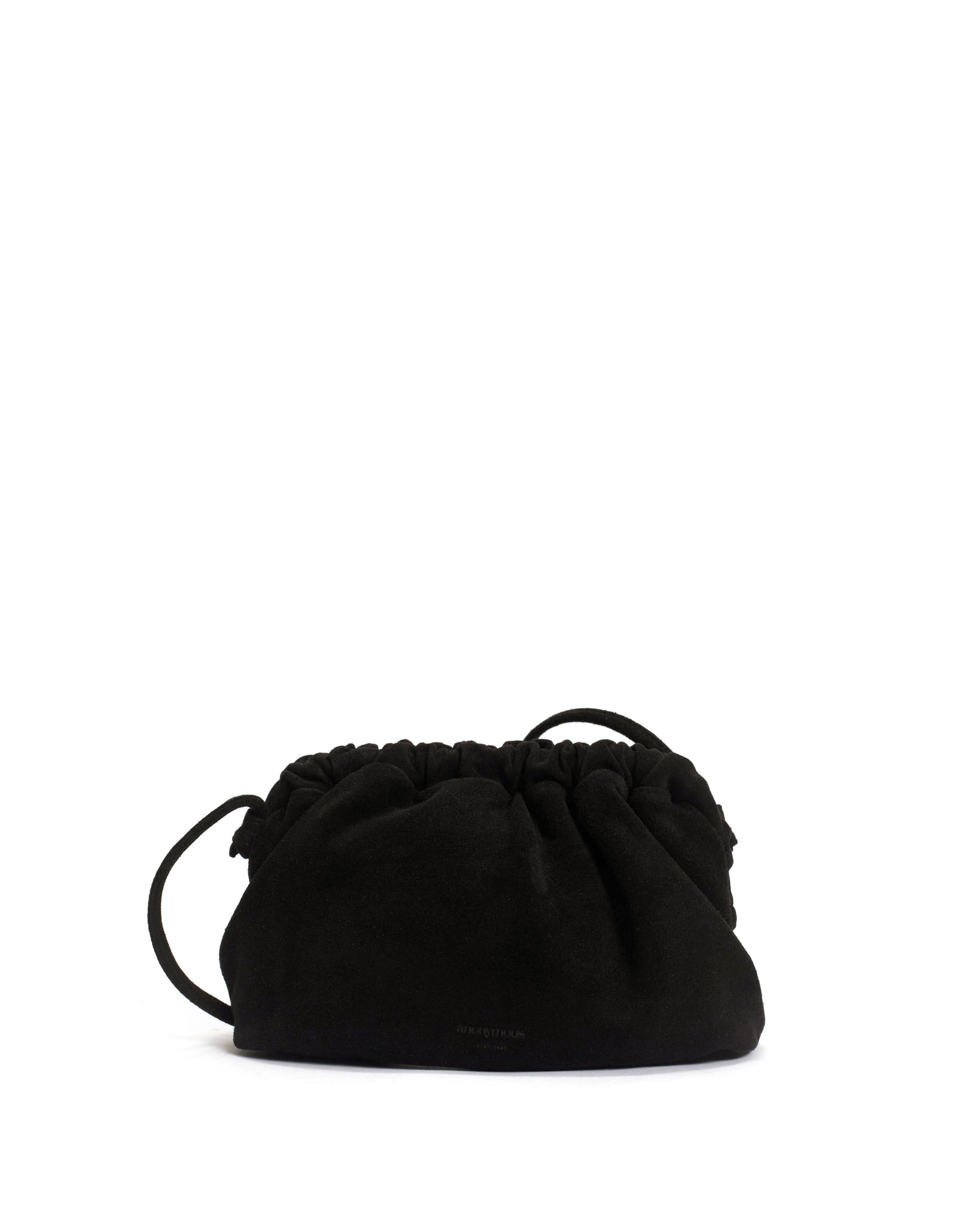 Hally grand cloud bag Calf suede Black - Anonymous Copenhagen