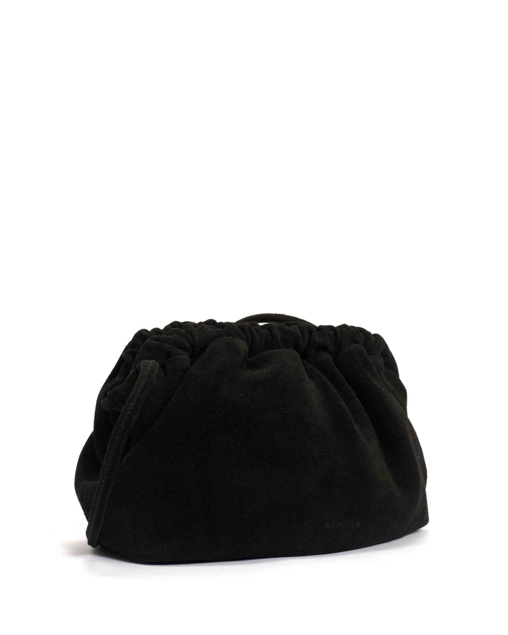 Hally grand cloud bag Calf suede Black - Anonymous Copenhagen