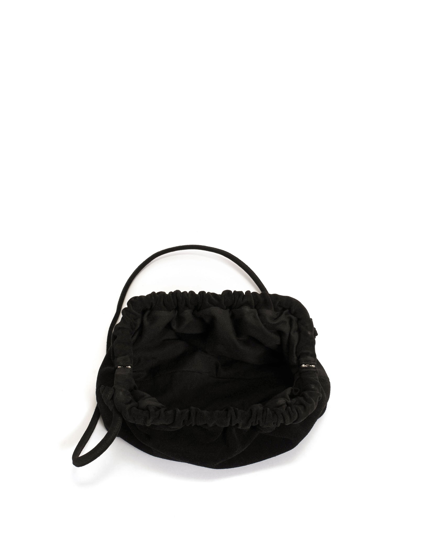 Hally grand cloud bag Calf suede Black - Anonymous Copenhagen