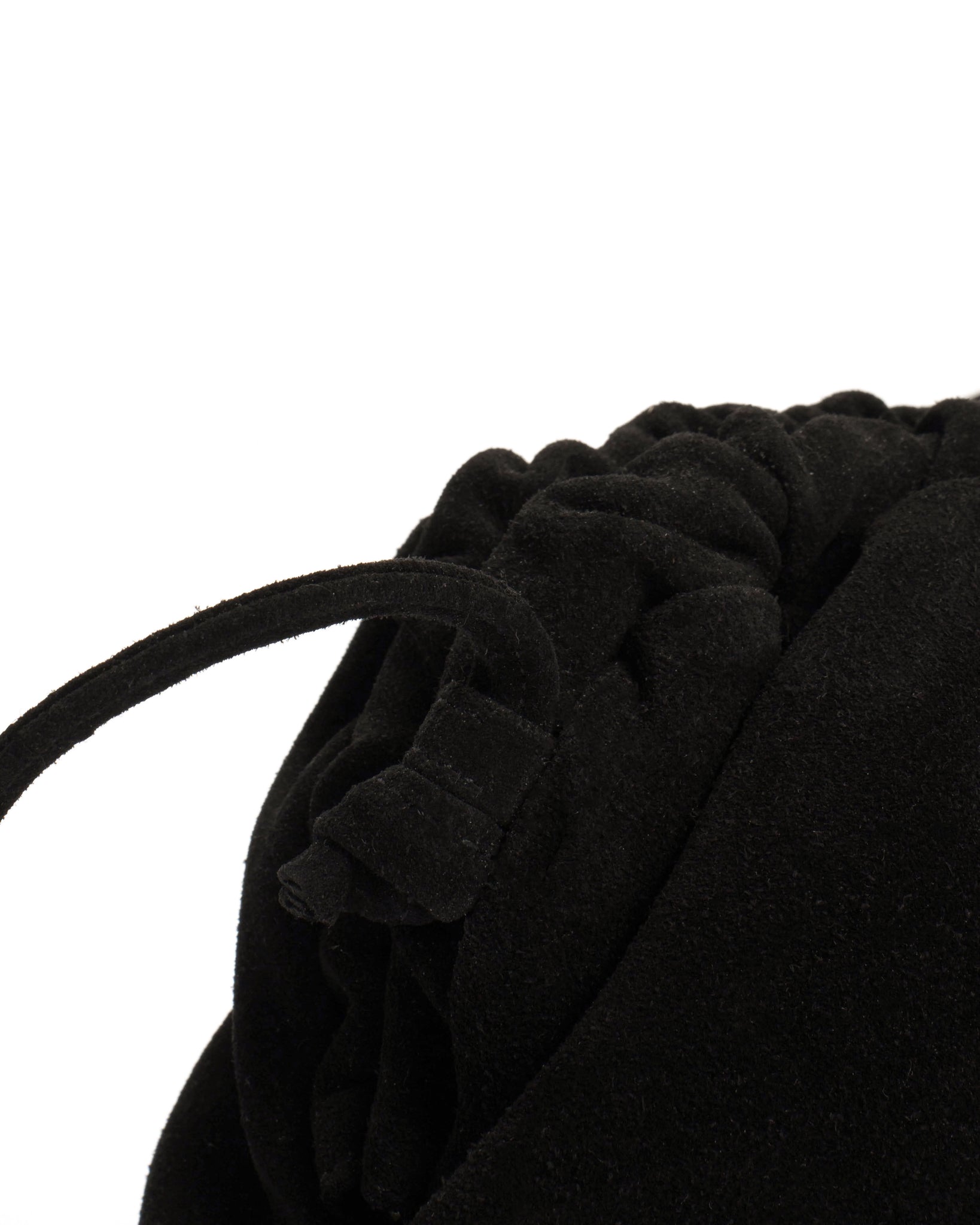 Hally grand cloud bag Calf suede Black - Anonymous Copenhagen
