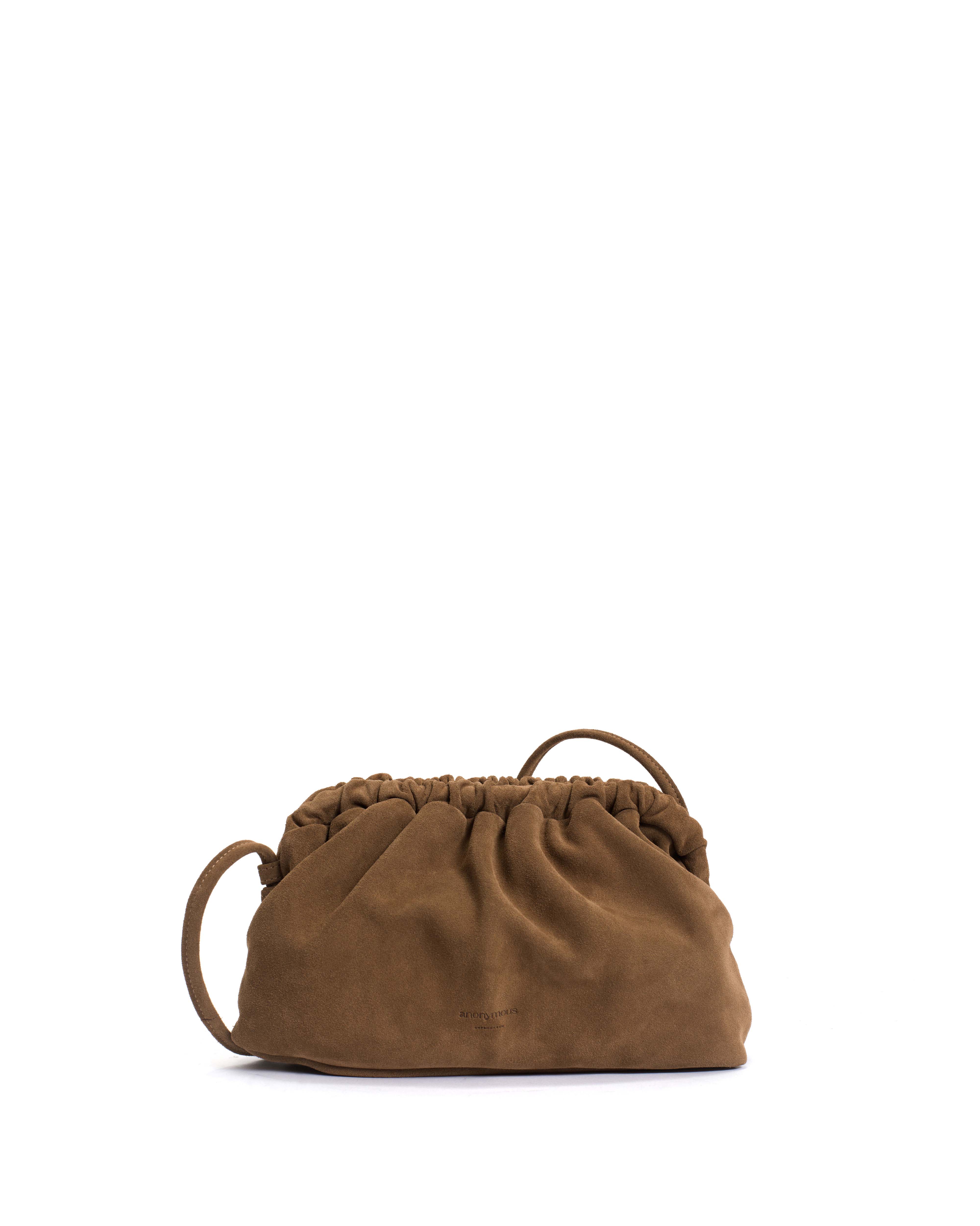 Hally classic cloud bag Calf suede Cinnamon