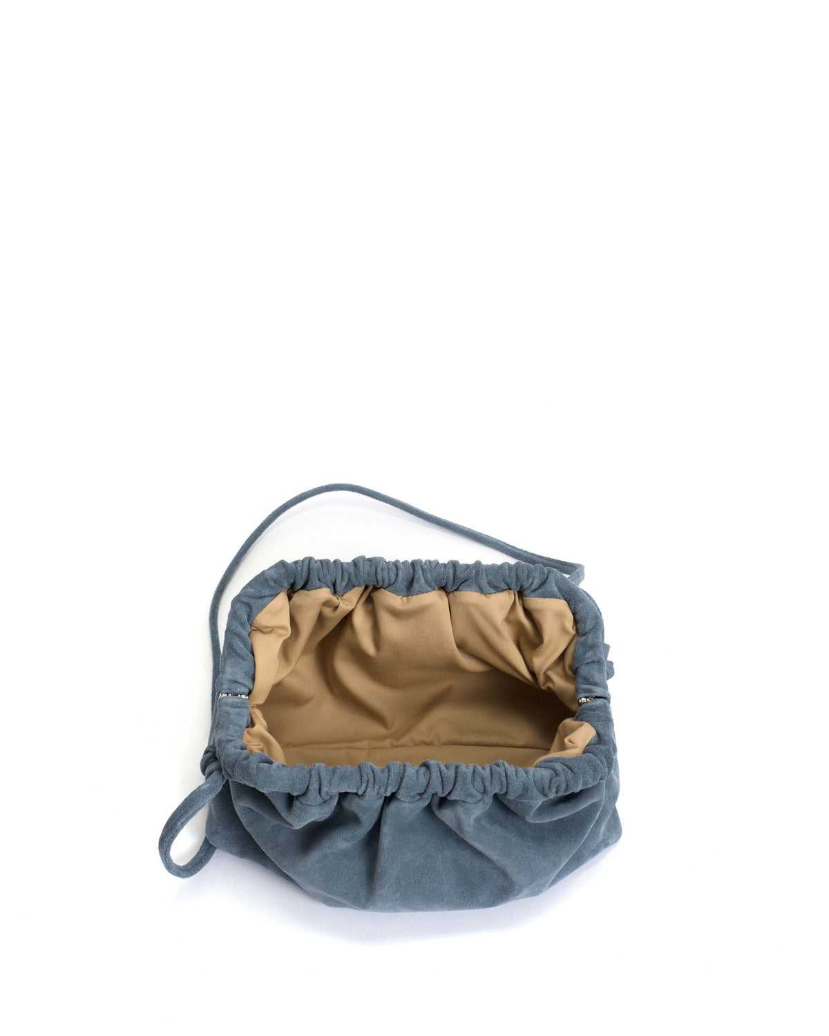 Hally classic cloud bag Calf suede Denim blue
