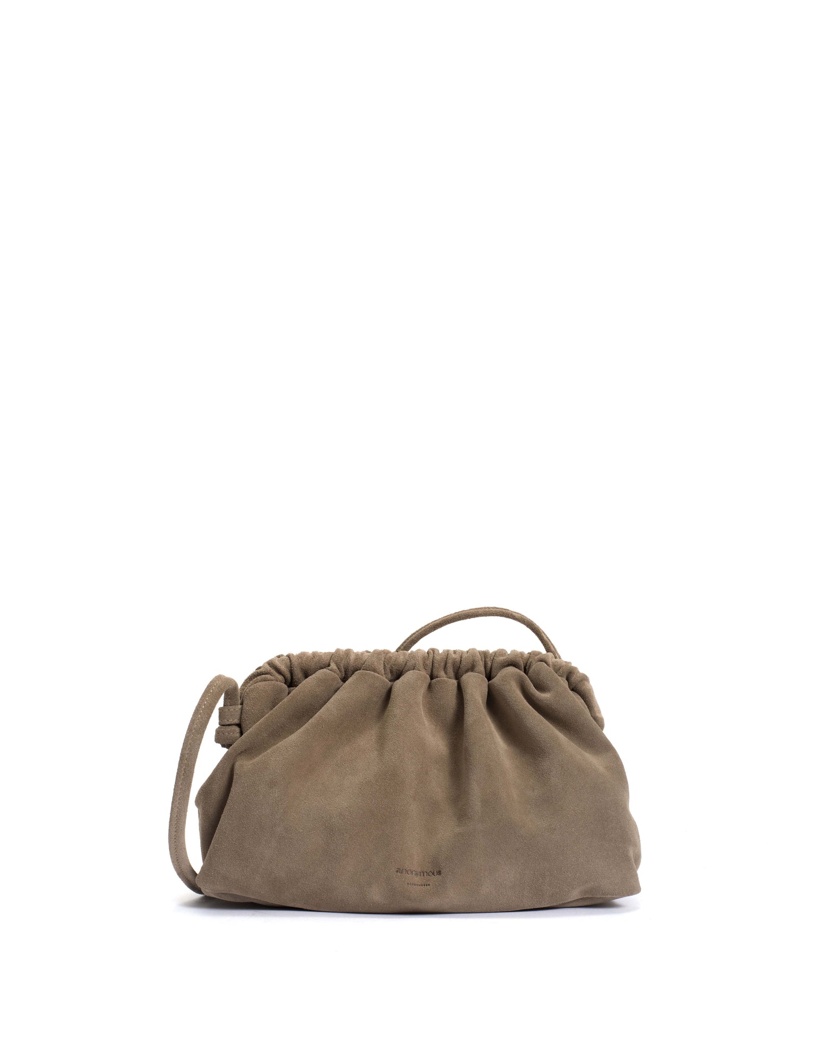 Hally grand cloud bag Calf suede Mushroom - Anonymous Copenhagen