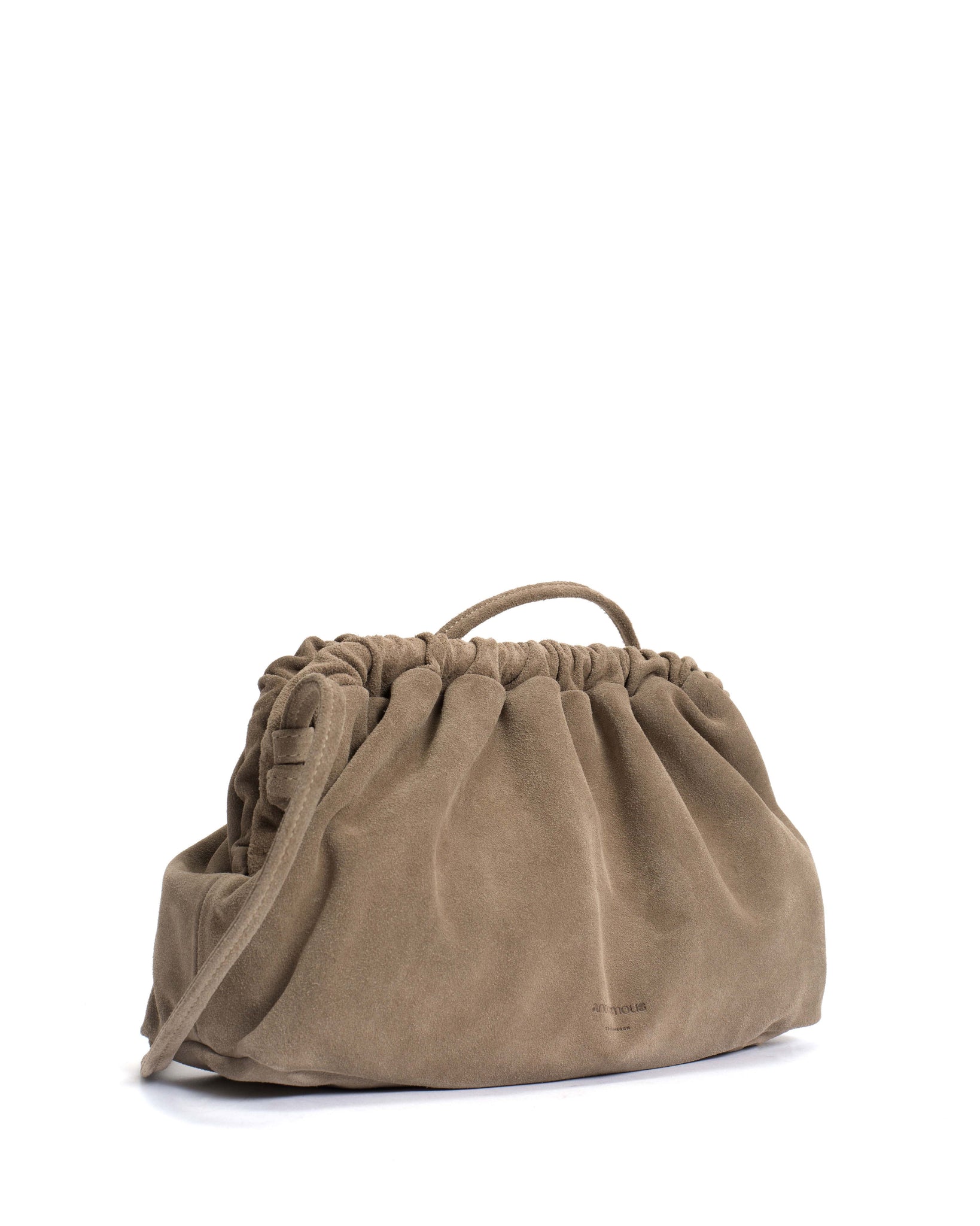 Hally grand cloud bag Calf suede Mushroom - Anonymous Copenhagen