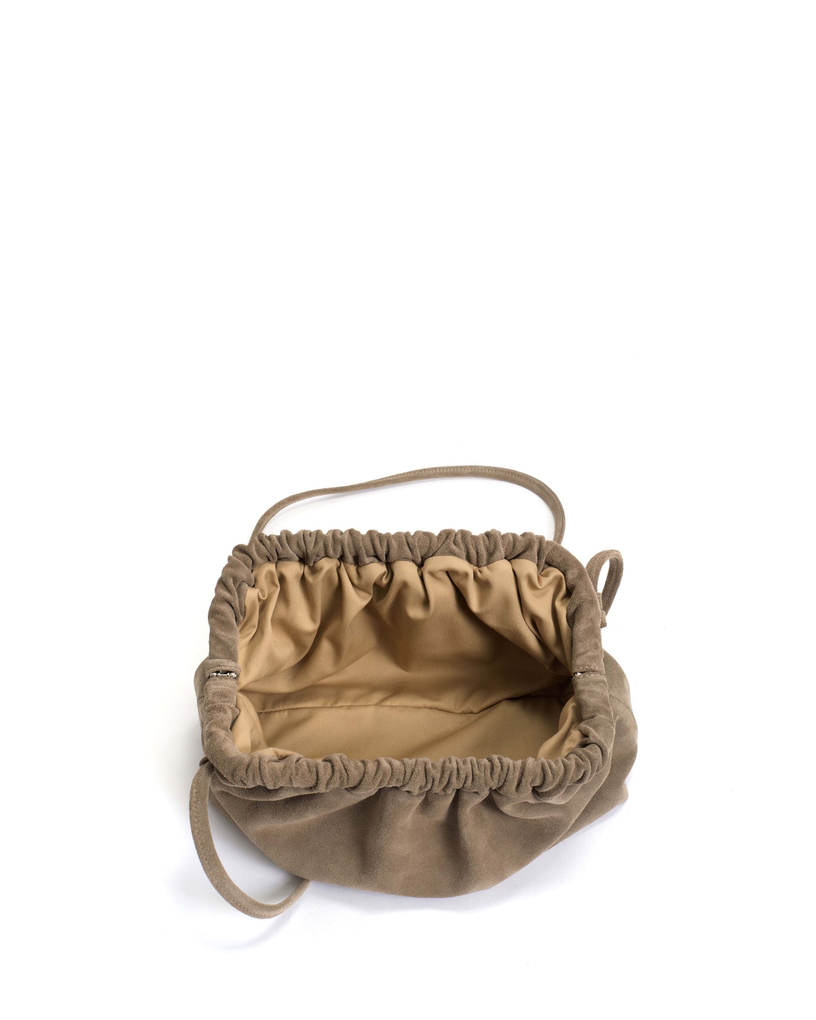 Hally grand cloud bag Calf suede Mushroom - Anonymous Copenhagen