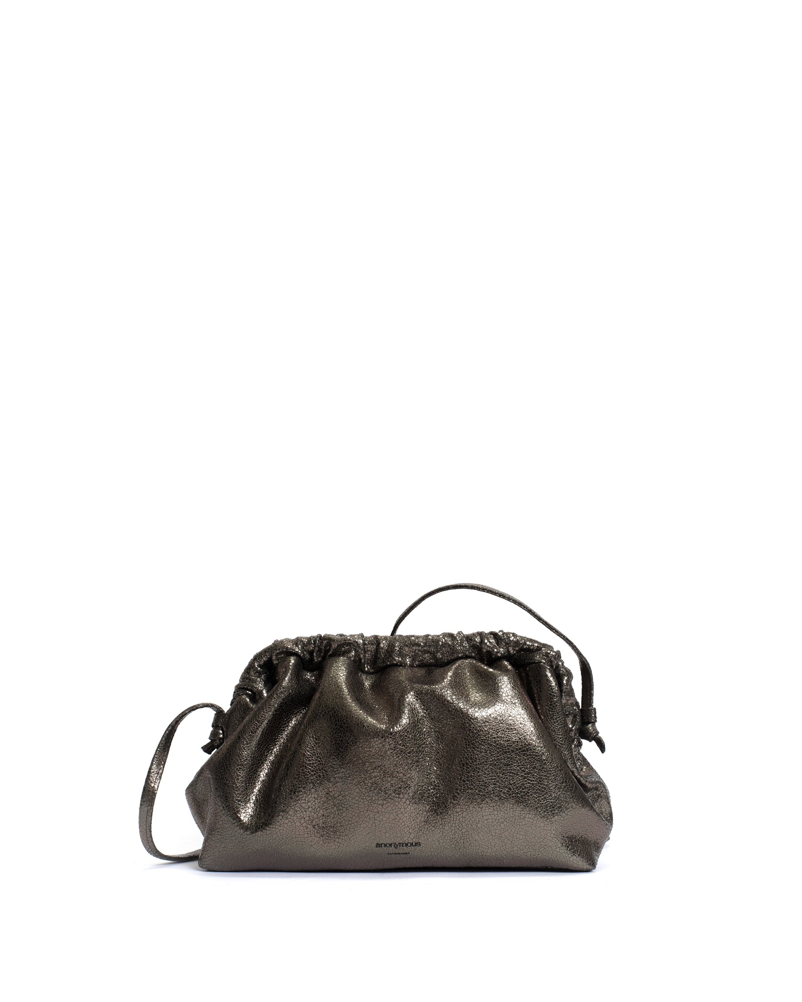 Hally grand cloud bag Crackled metallic goat Platinum - Anonymous Copenhagen