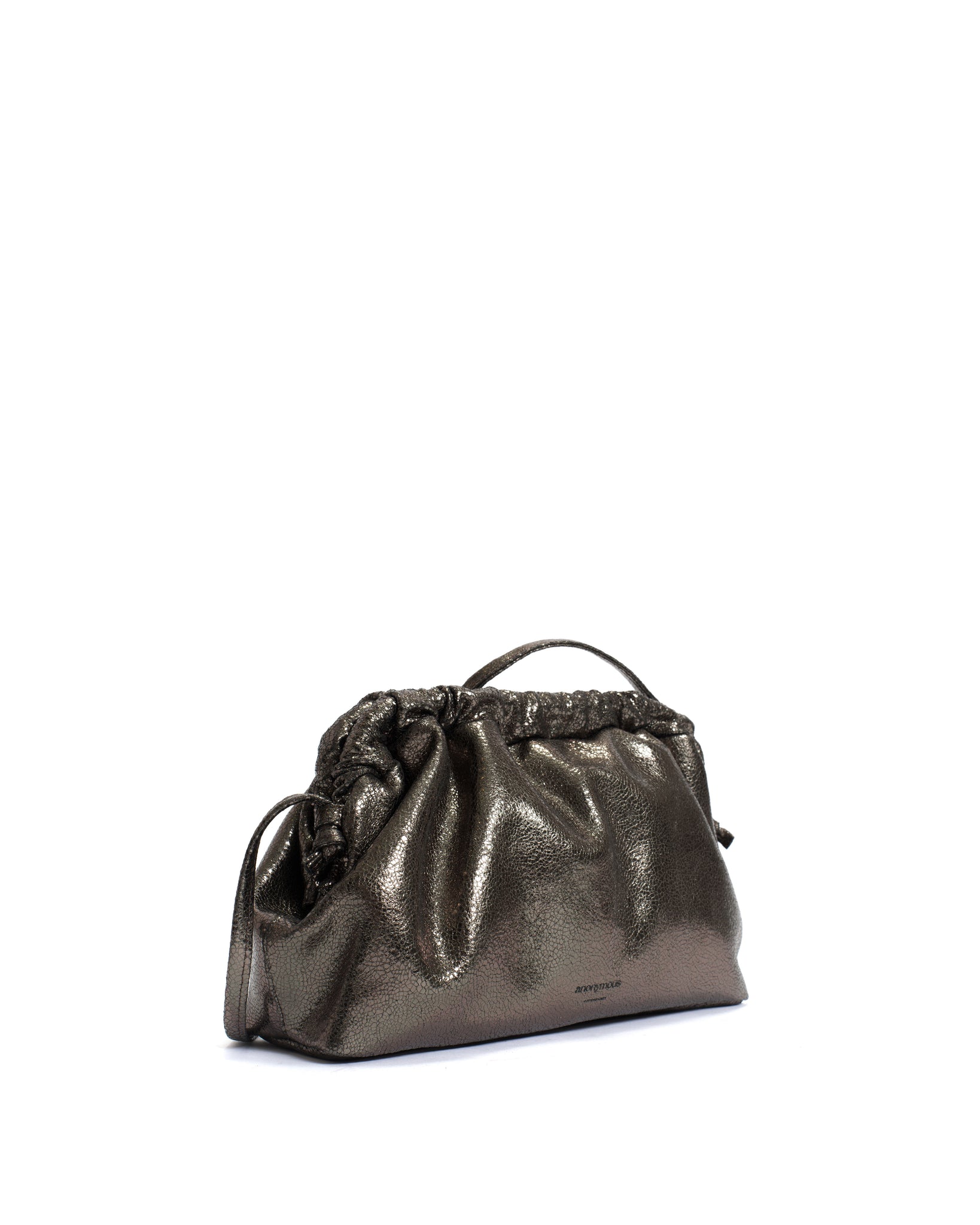 Hally grand cloud bag Crackled metallic goat Platinum - Anonymous Copenhagen