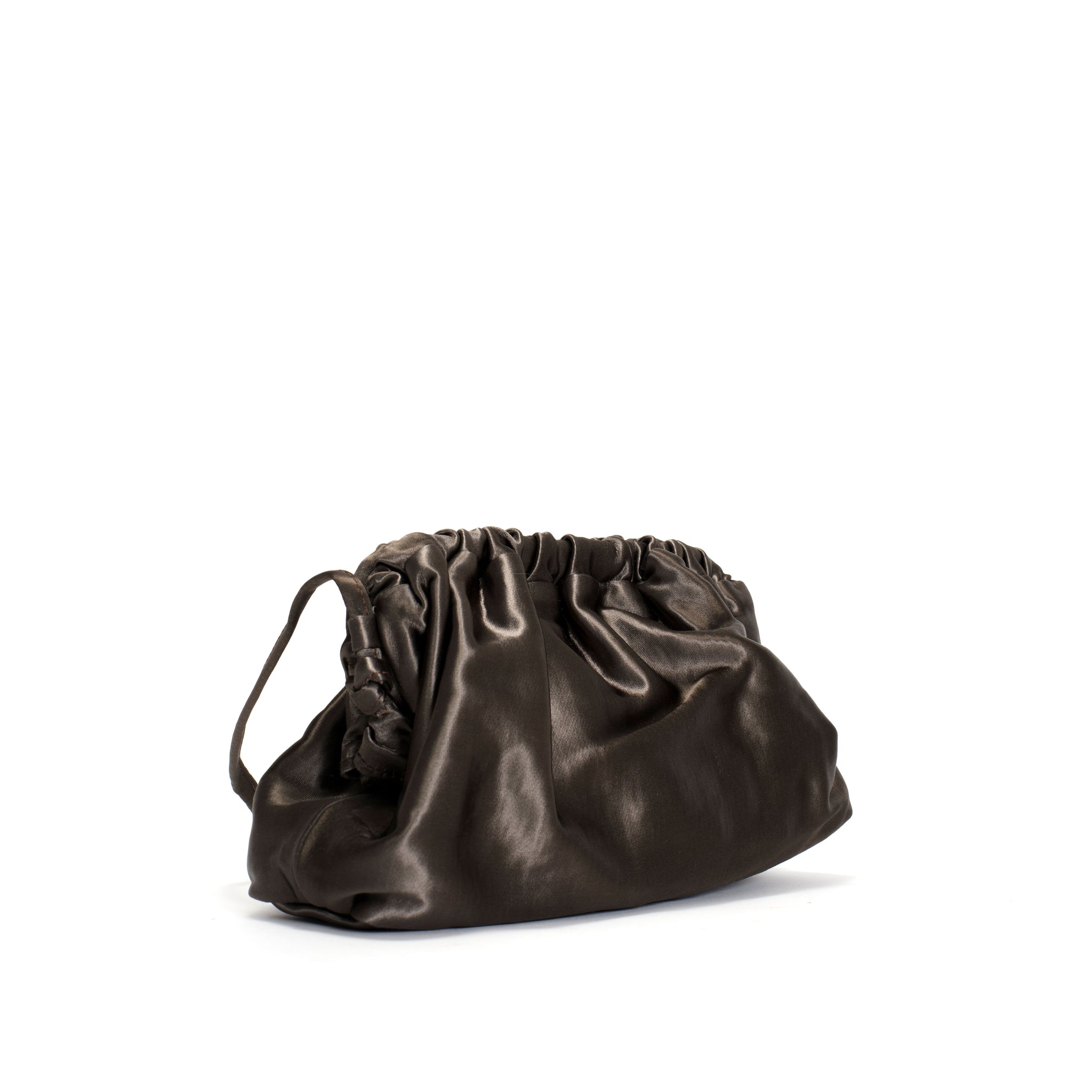 Hally petite cloud bag Antique satin Caviar black - Anonymous Copenhagen