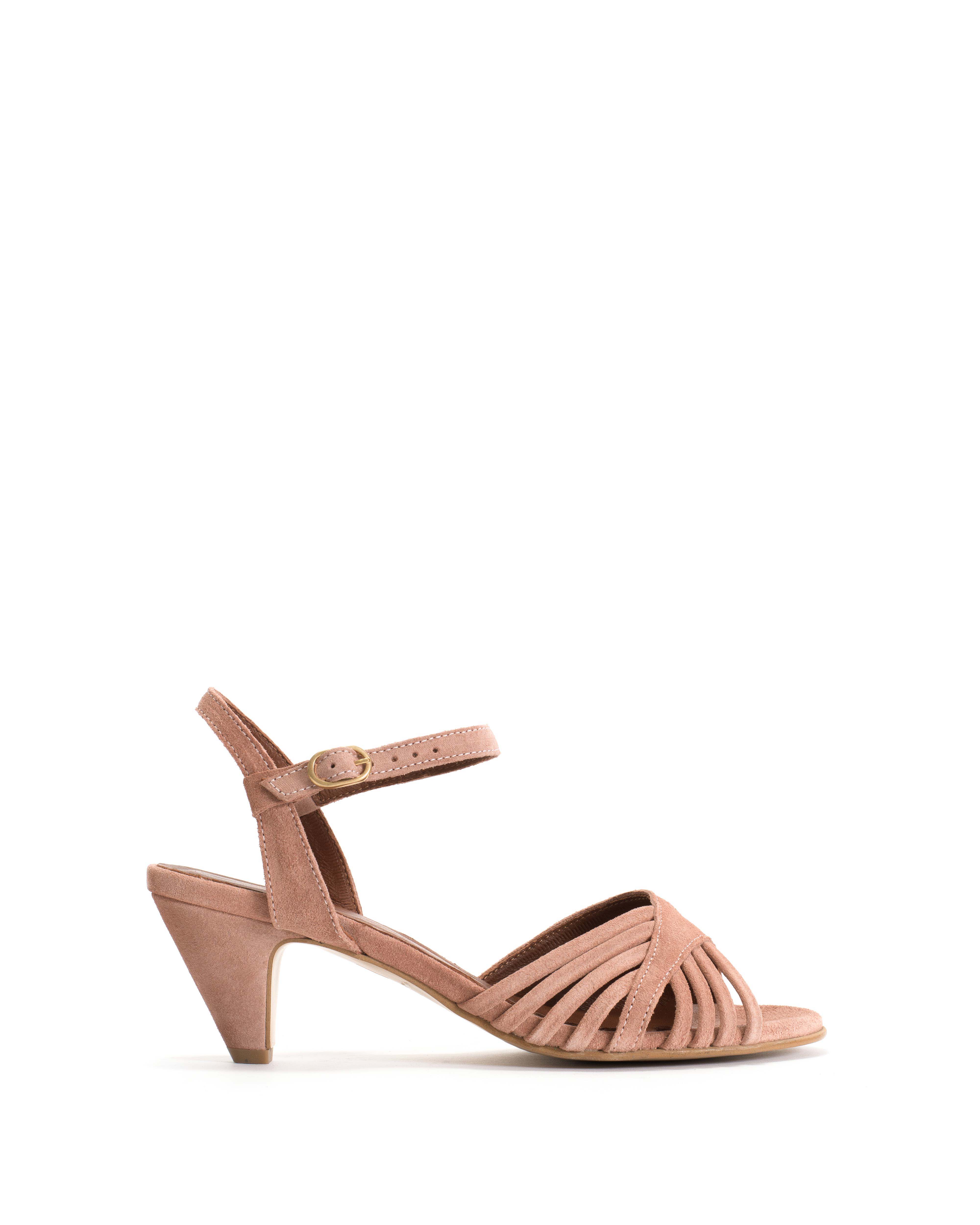 Hermine 50 stiletto Calf suede Burned