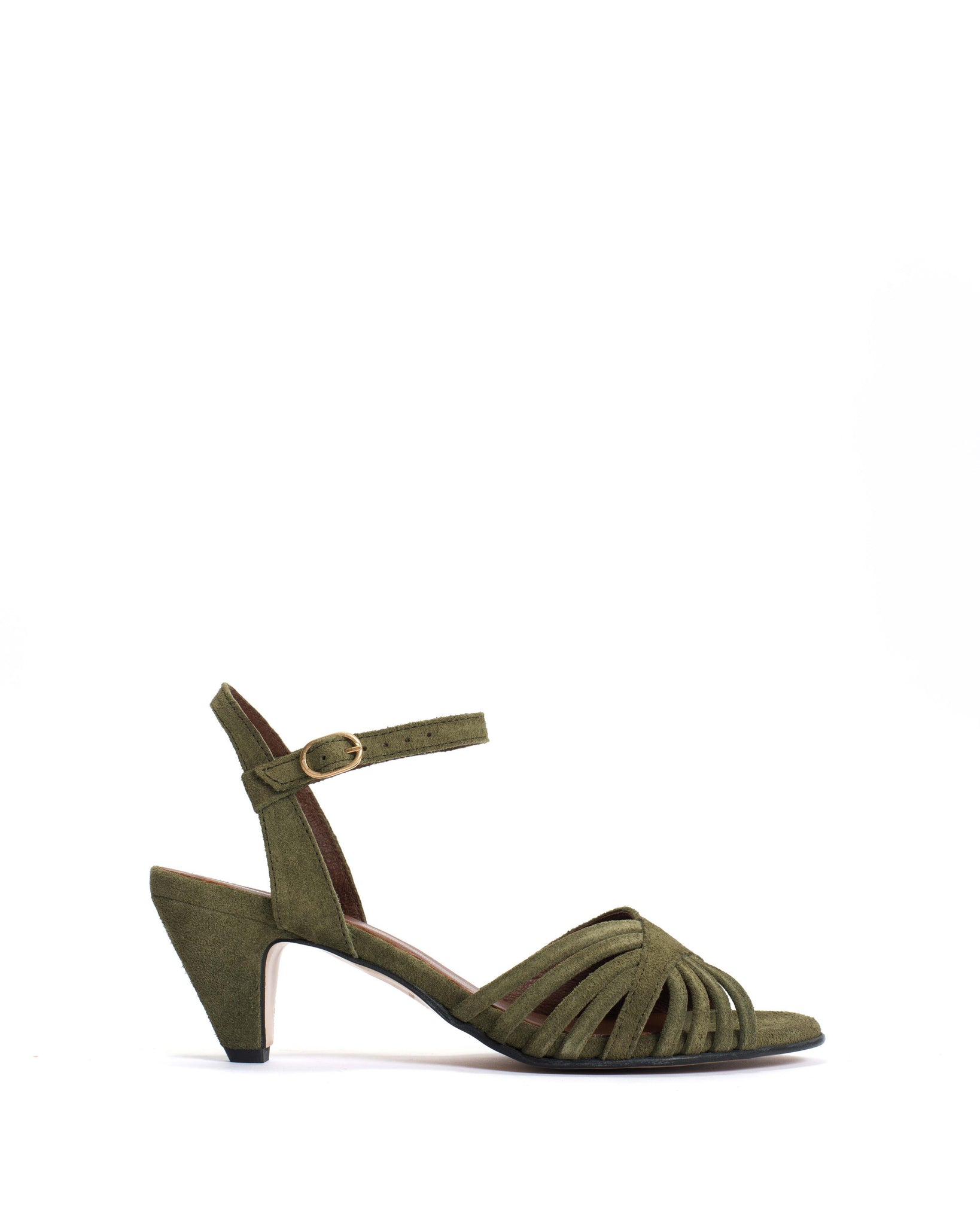 Hermine Calf suede Olive green - Anonymous Copenhagen