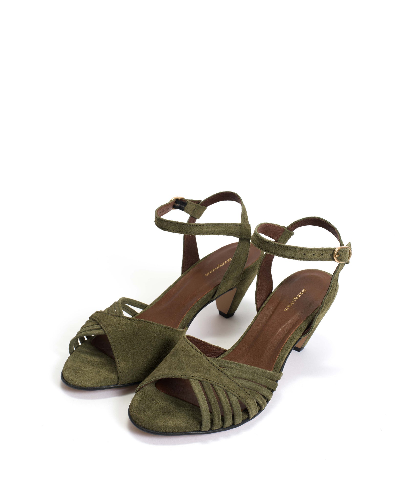 Hermine Calf suede Olive green - Anonymous Copenhagen