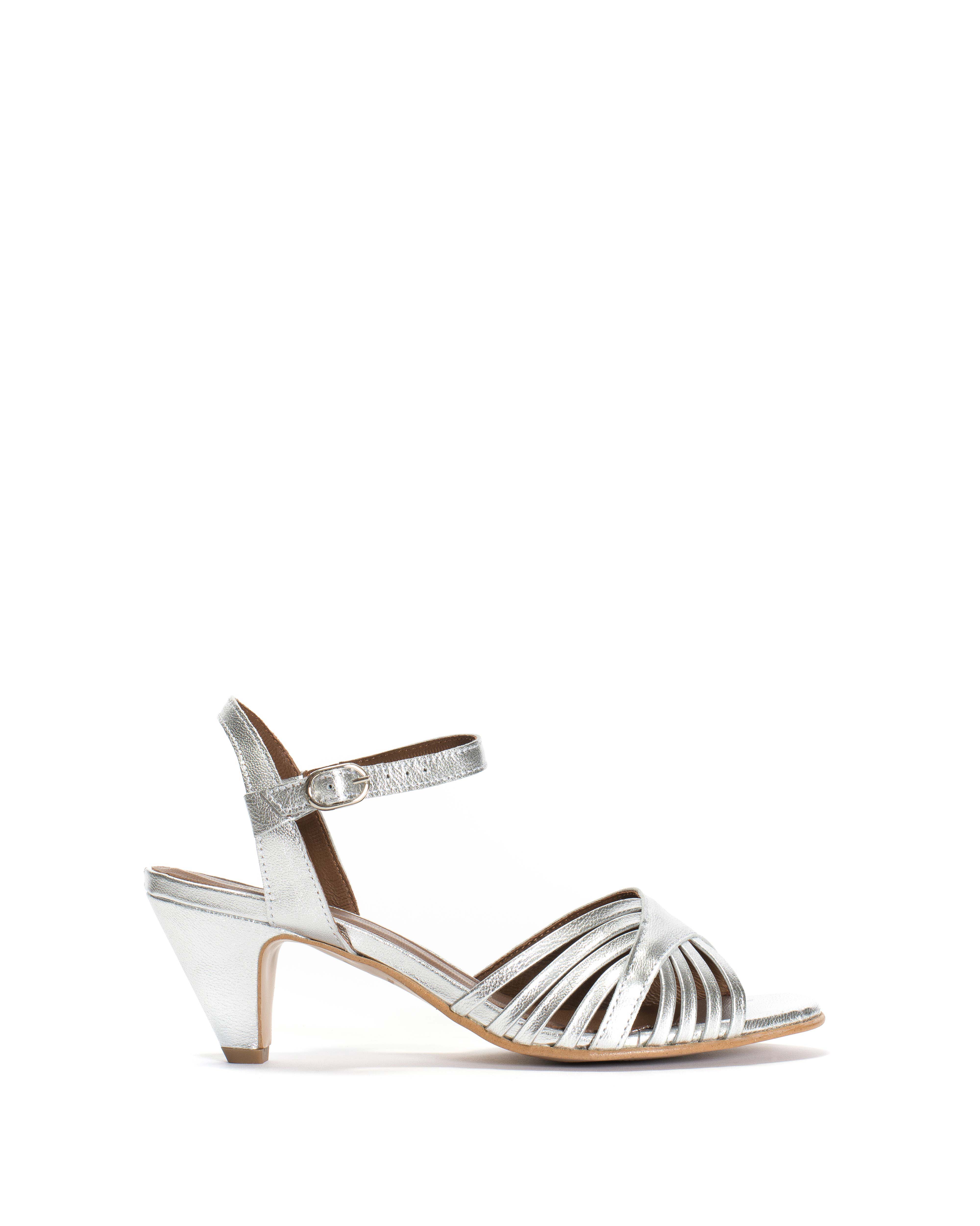 Hermine 50 stiletto Metallic goat