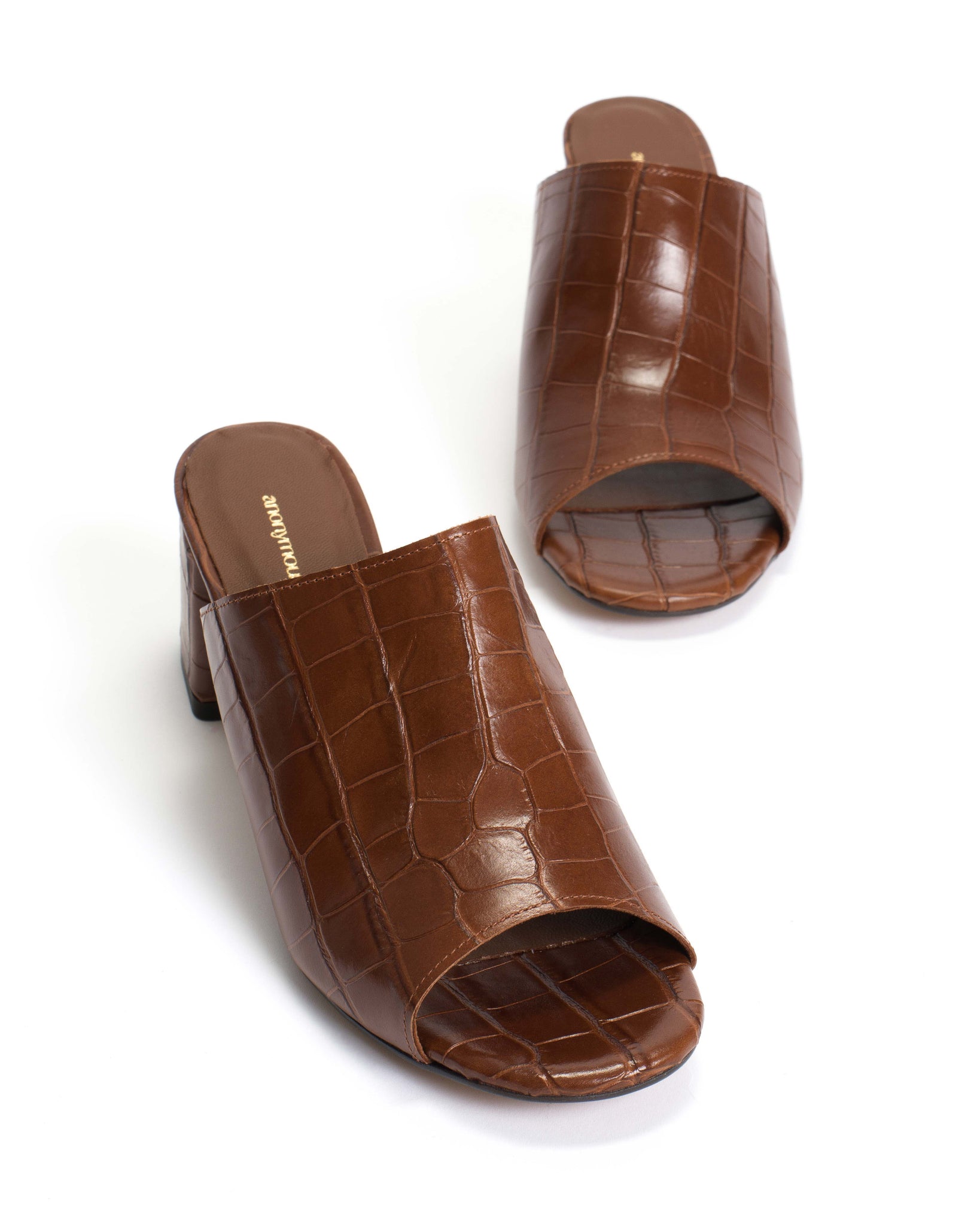 Horizon 55 Croco calf Chocolate - Anonymous Copenhagen