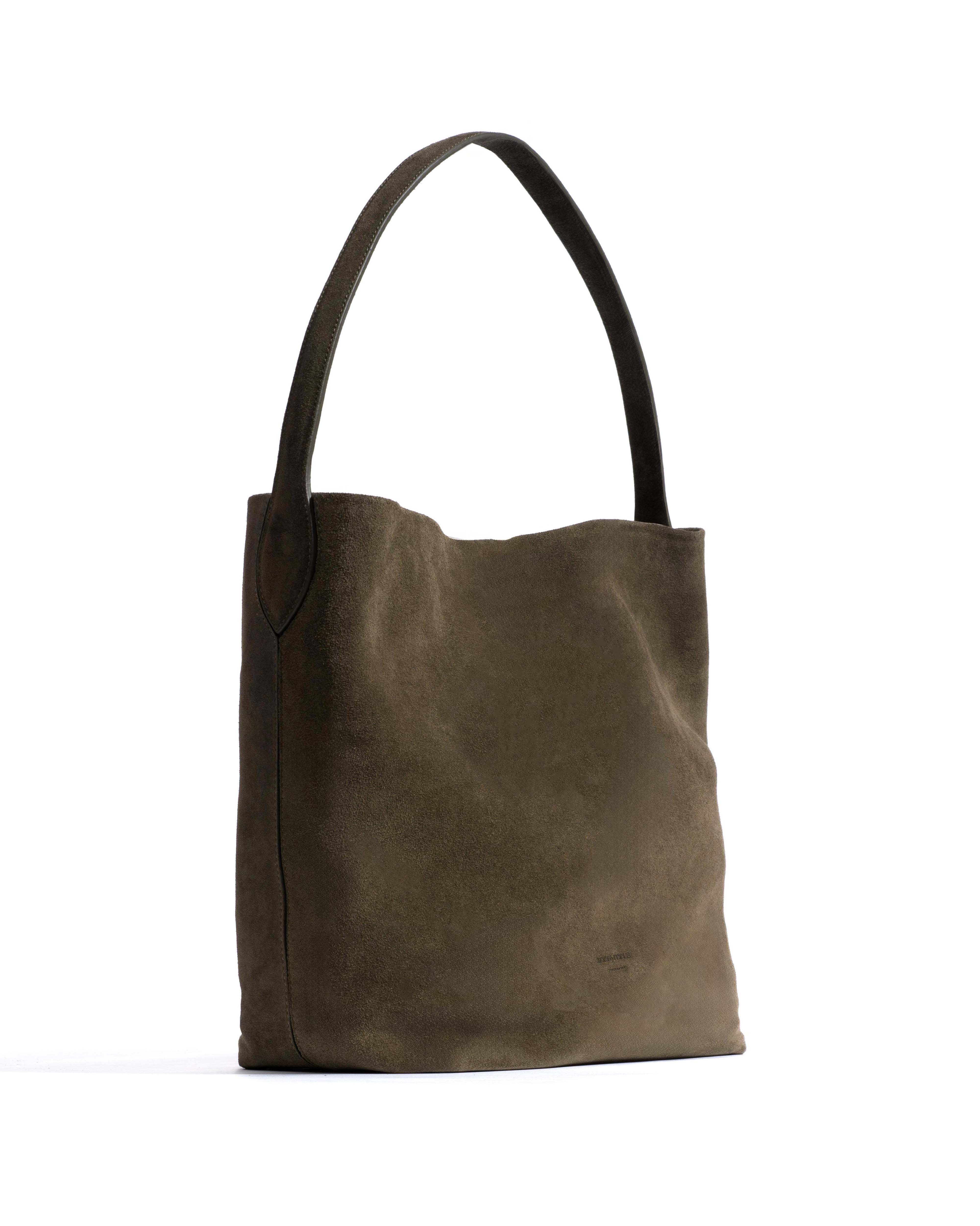 Versa everyday bag Calf suede Moss green