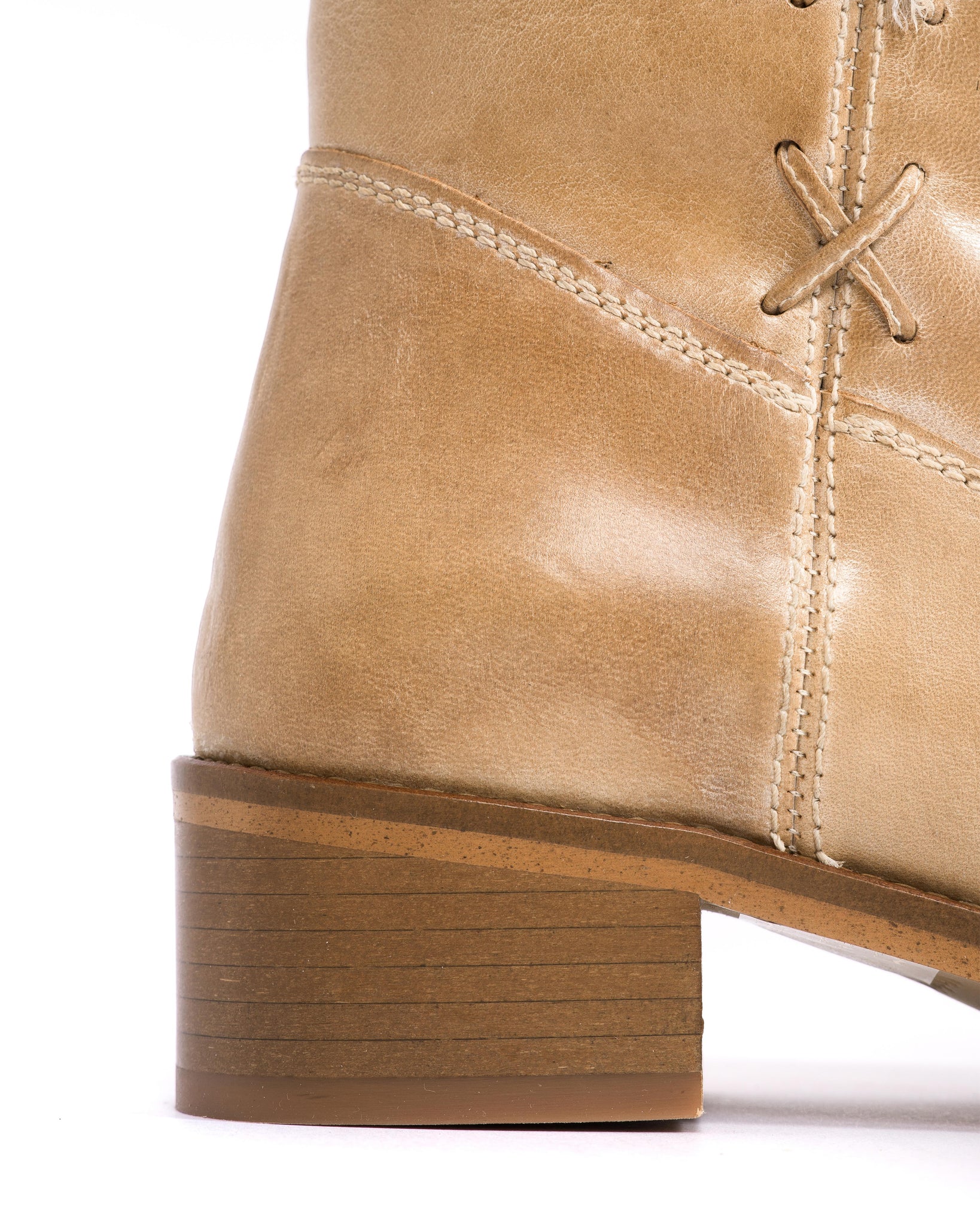 Dico Julia Laces Escovado Light Tan - Dico Copenhagen: Ankle boots